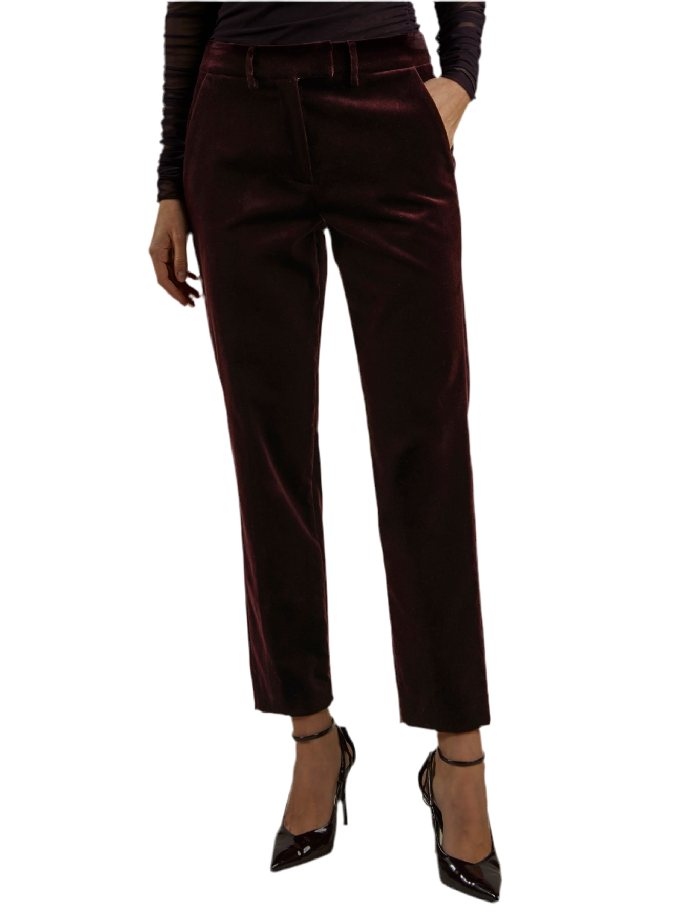 Federica Tosi - Pantalone frescolana melanzana