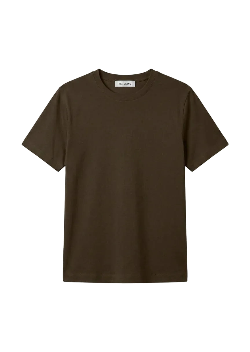 Herskind - T-shirt girocollo dark brown