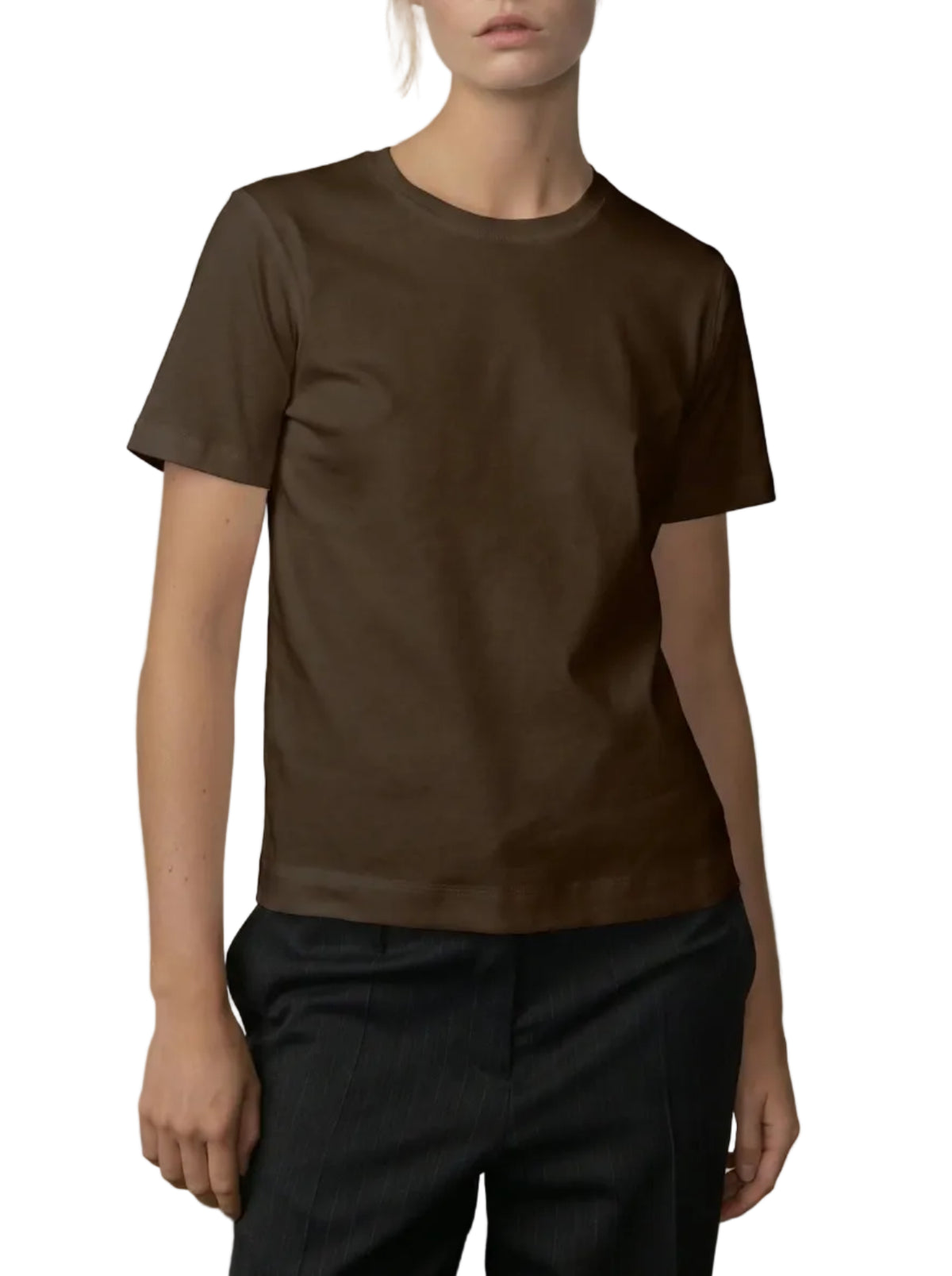 Herskind - T-shirt girocollo dark brown
