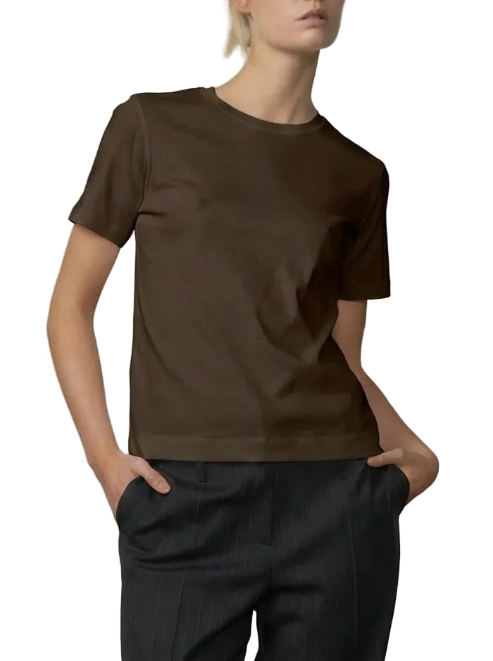 Herskind - T-shirt girocollo dark brown