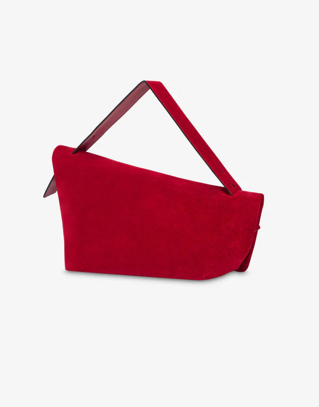 Alberta Ferretti - Pochette rossa scamosciata
