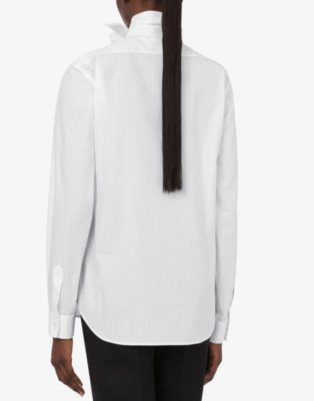 Moschino - Camicia in popeline con fiocco