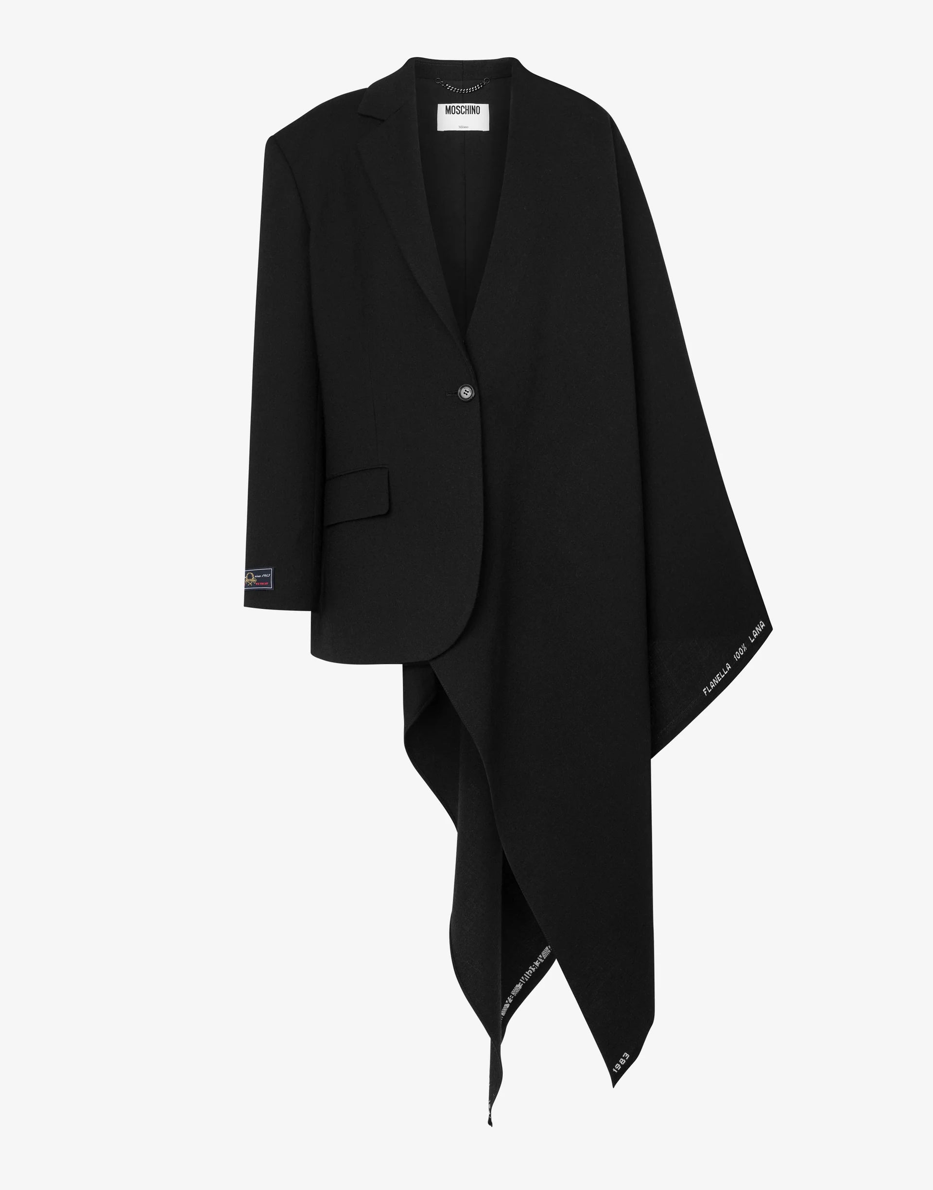 Moschino - Giacca flanella nera