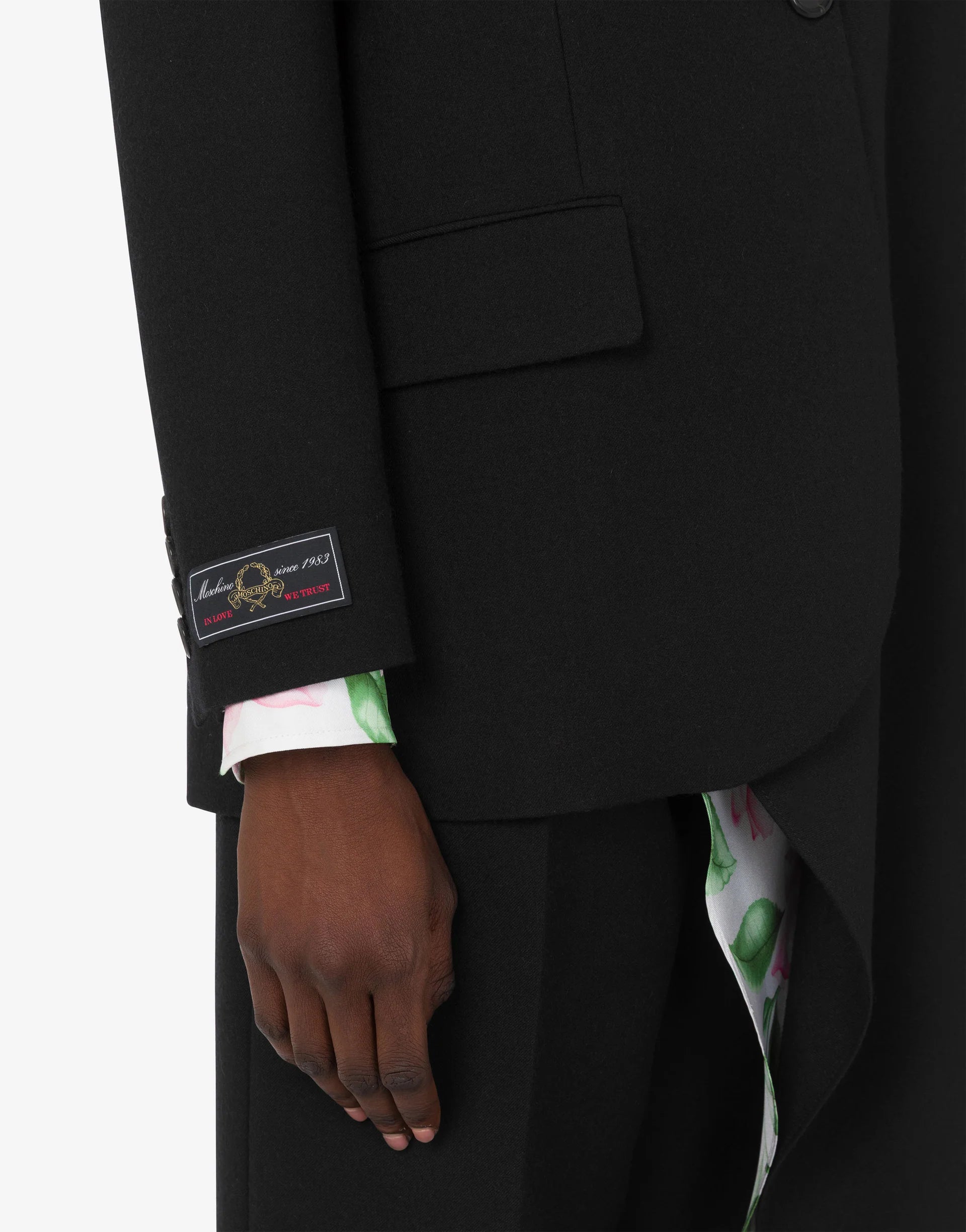 Moschino - Giacca flanella nera