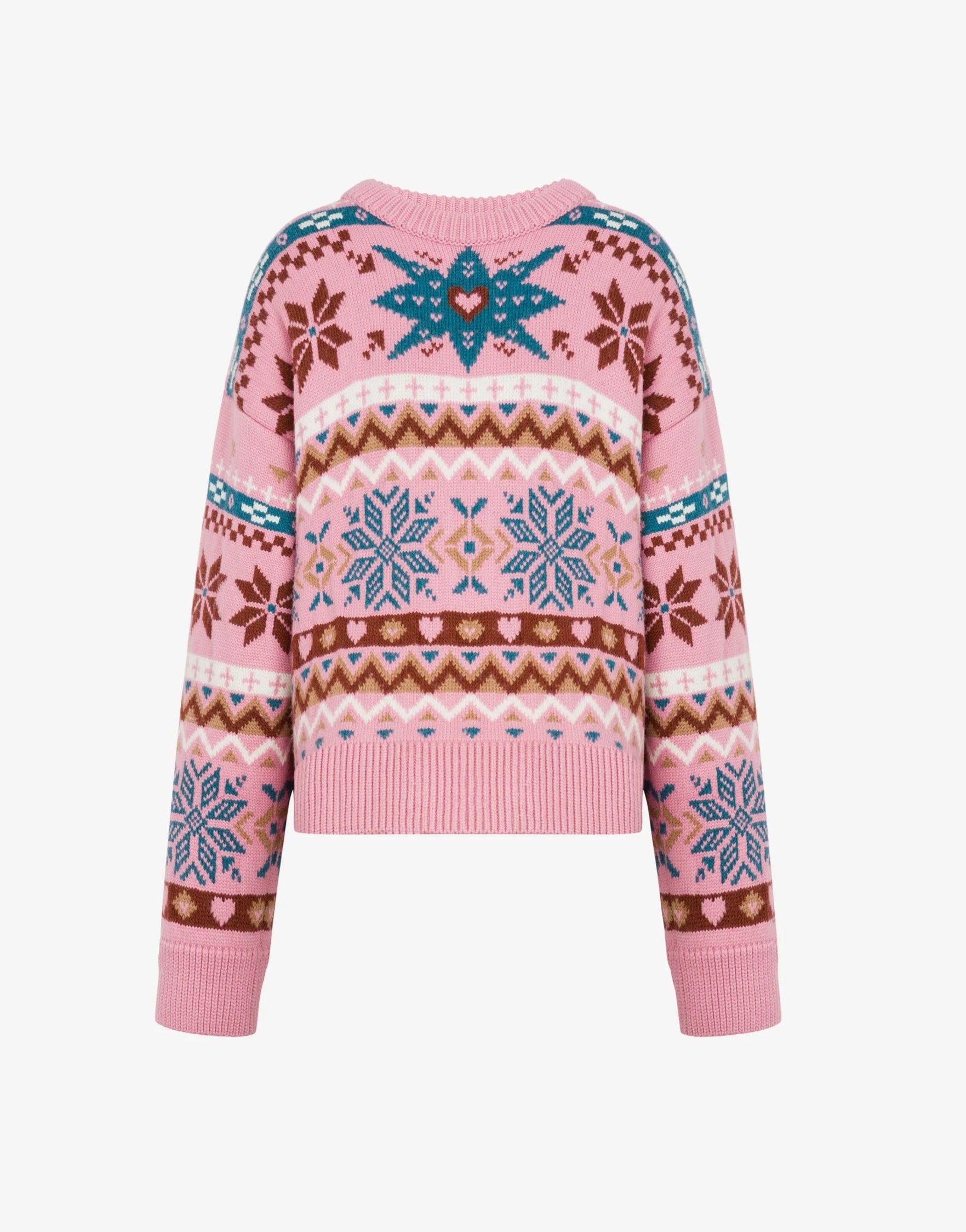 Moschino - Maglia fantasia fuxia