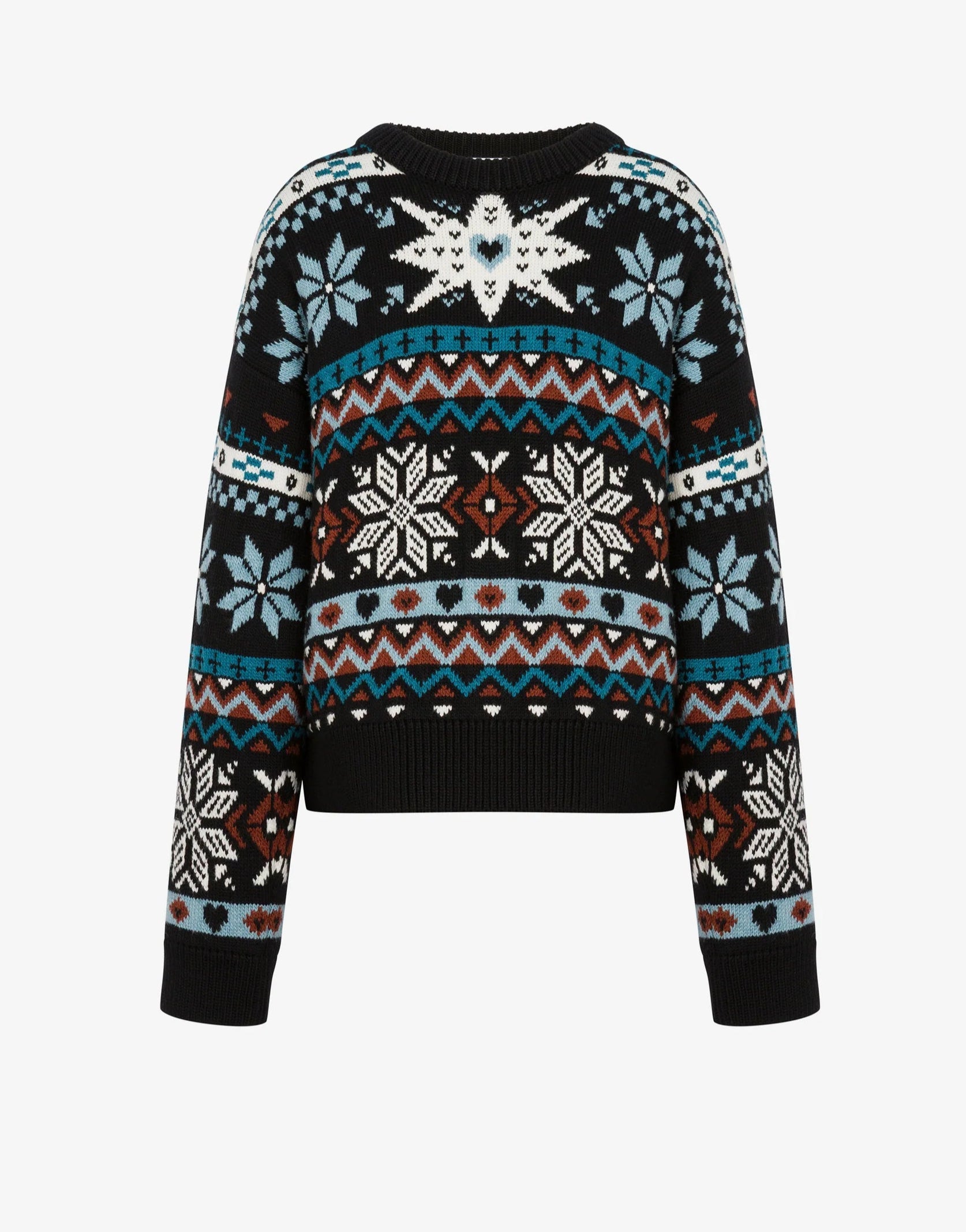 Moschino - Maglia fantasia nera