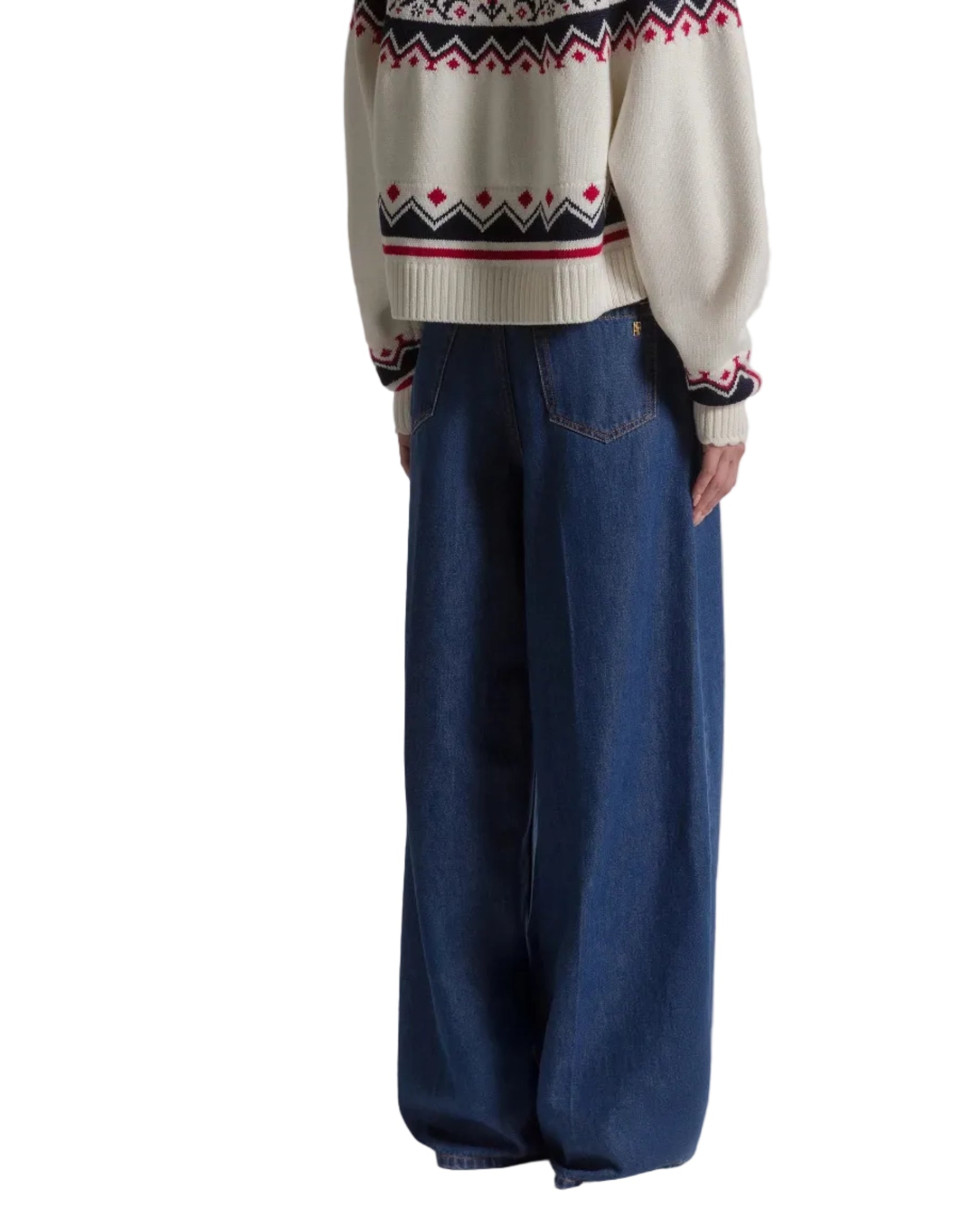 Alberta Ferretti - Denim a gamba larga
