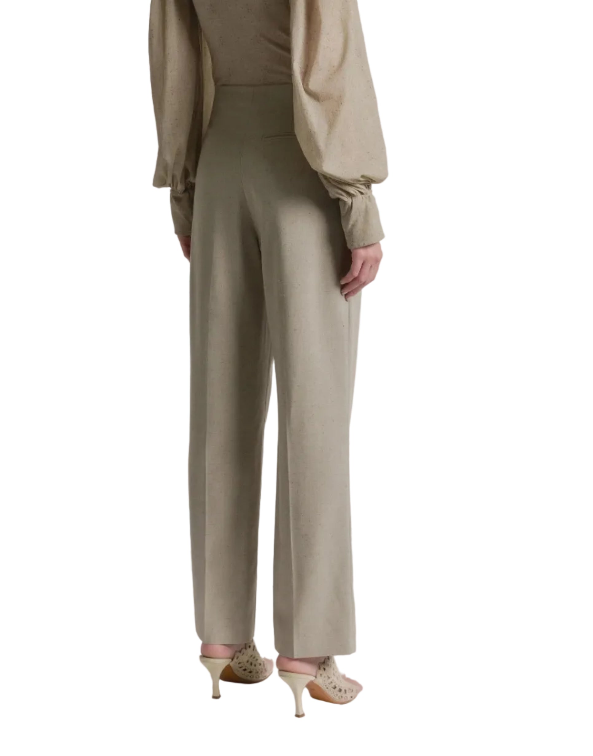 Alberta Ferretti - Pantalone in tweed grigio