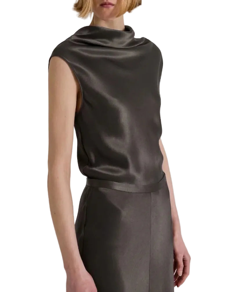 Alberta Ferretti - Top raso lucido