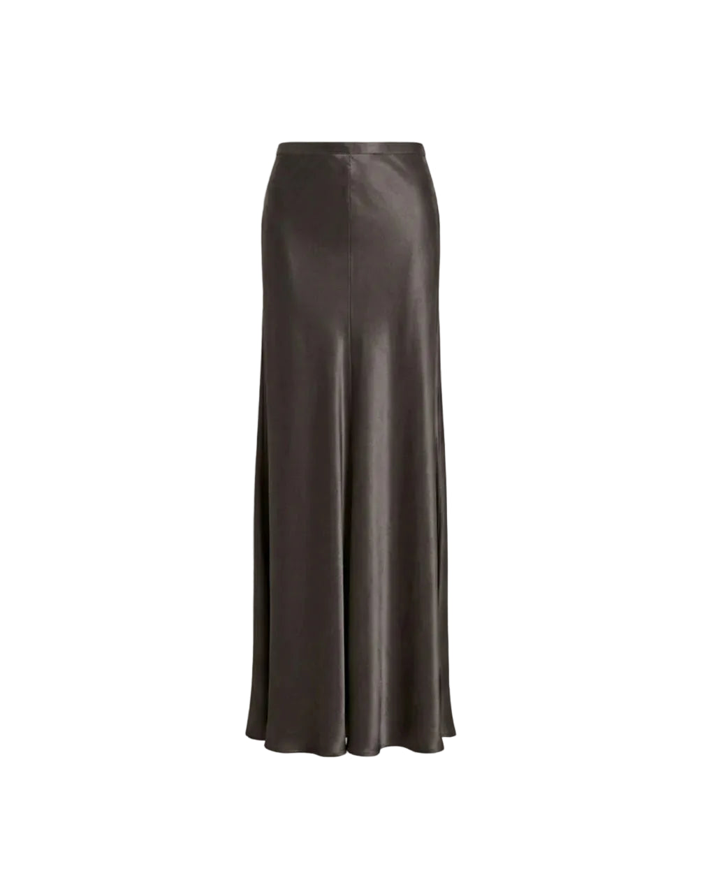 Alberta Ferretti - Gonna lunga raso grigia