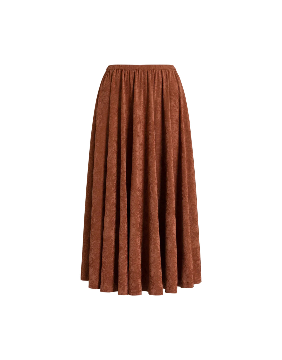 Alberta Ferretti - Gonna midi velluto marrone