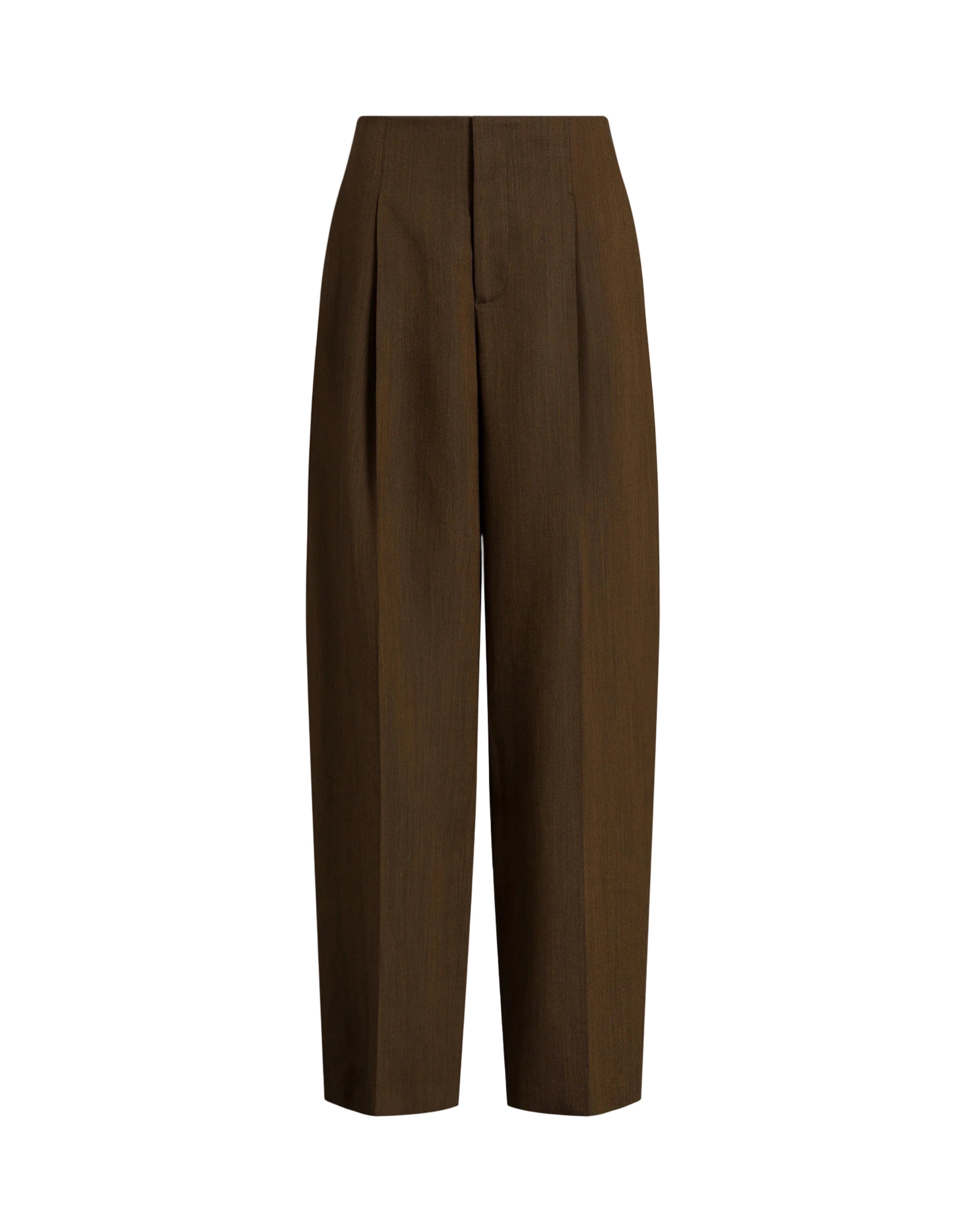 Alberta Ferretti - Pantalone palazzo marrone