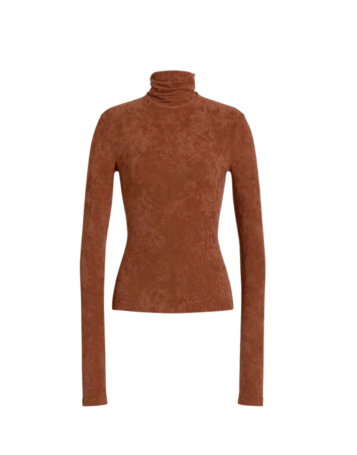 Alberta Ferretti - Maglia collo alto marrone