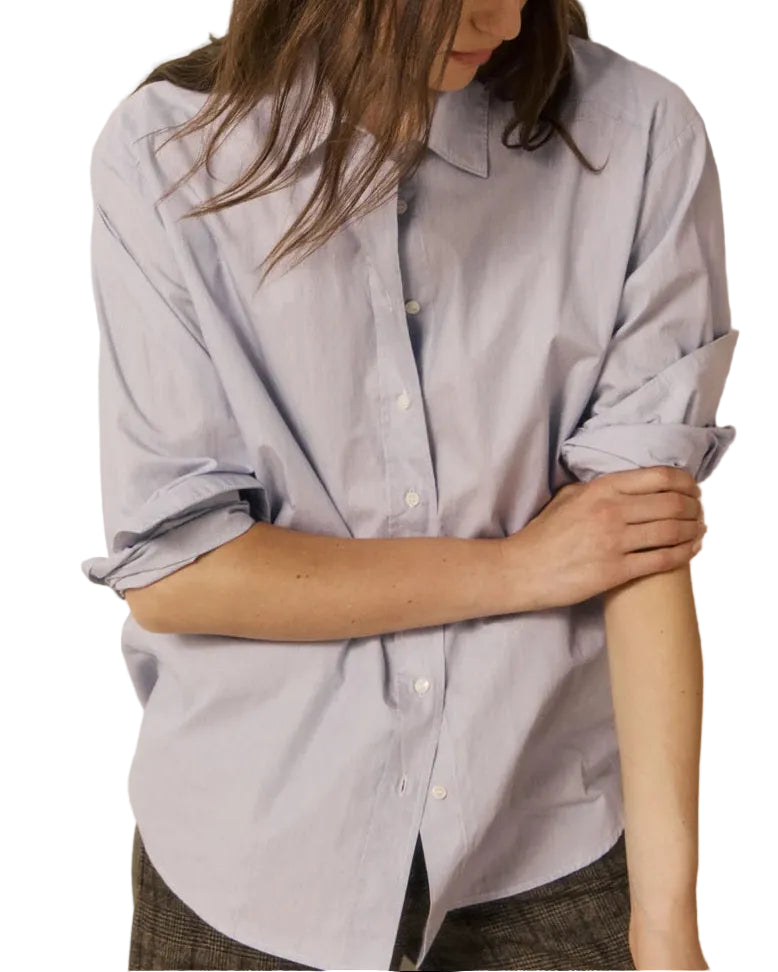 Hartford - Camicia micro blue stripes "Cinema"