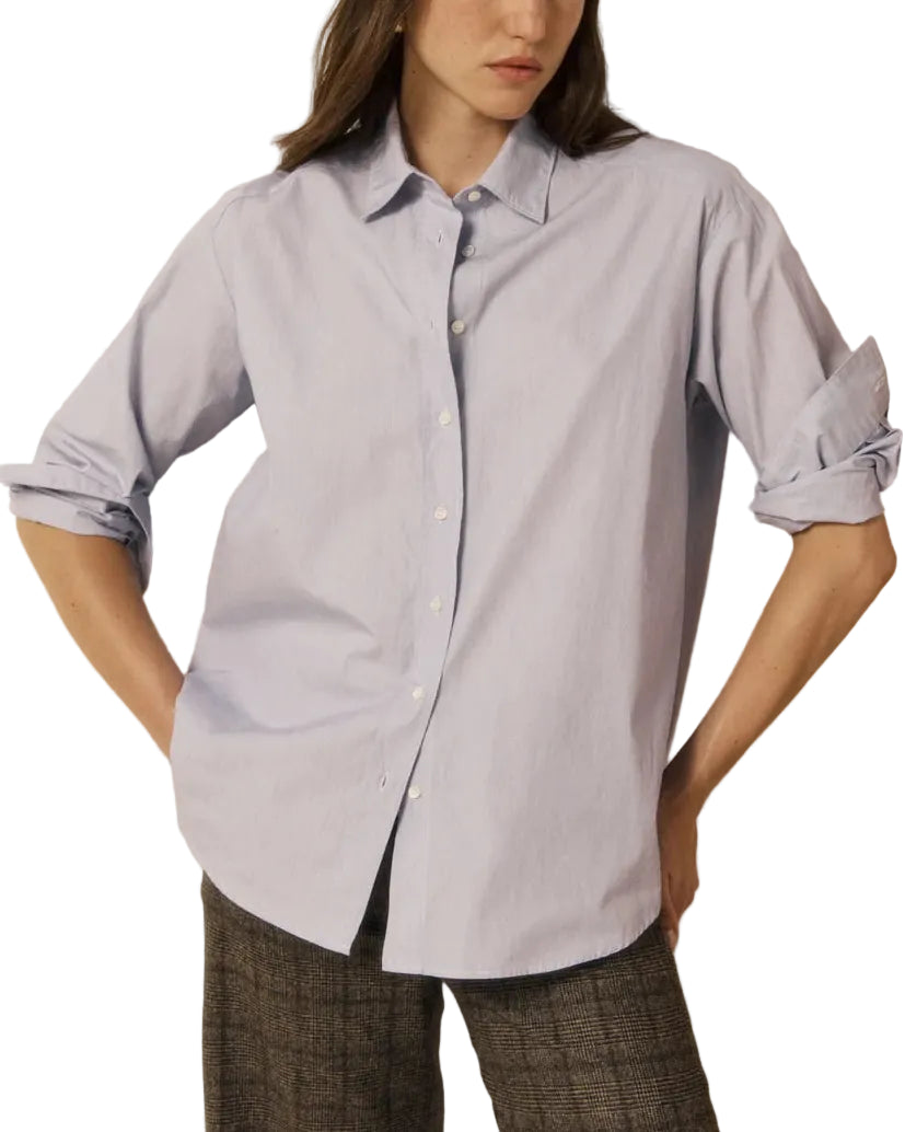 Hartford - Camicia micro blue stripes "Cinema"