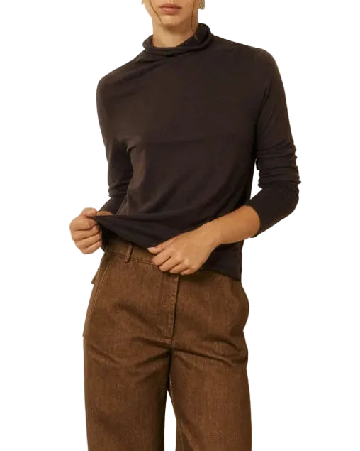 Hartford - Maglia collo alto "Typhan" choco