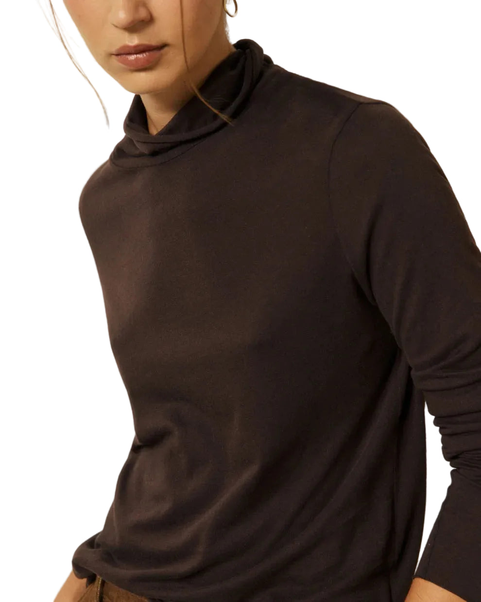 Hartford - Maglia collo alto "Typhan" choco