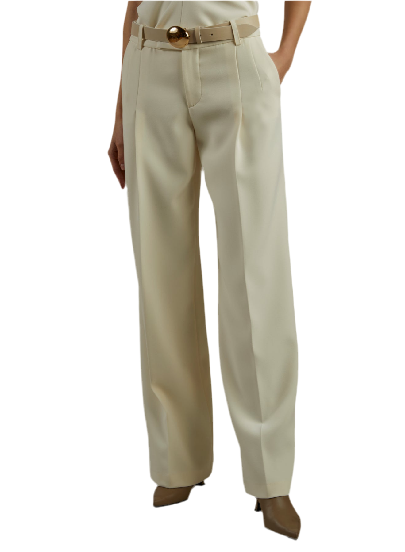 Federica Tosi - Pantalone ampio cady latte