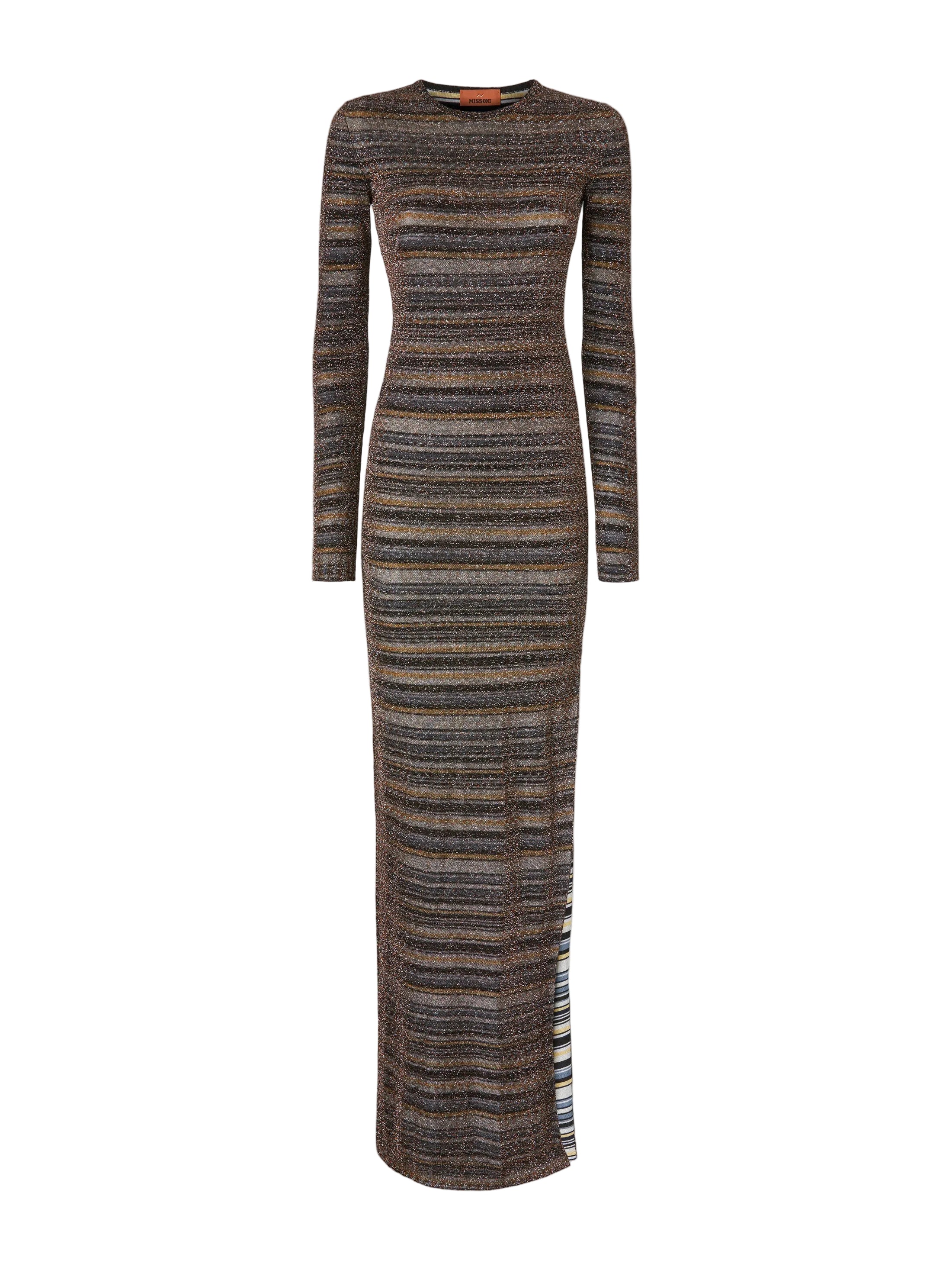Missoni - Abito lungo lamé rigato
