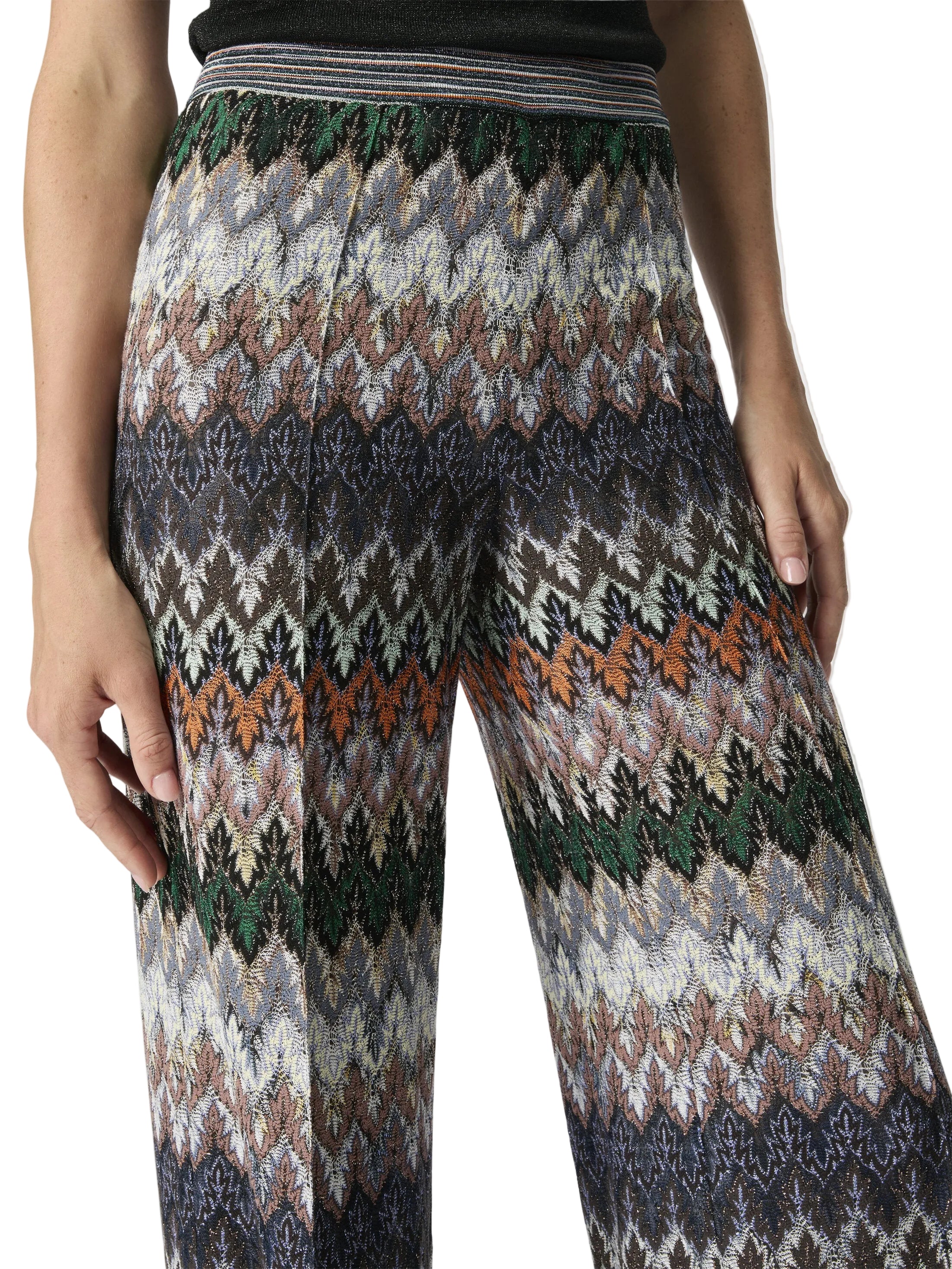 Missoni - Pantalone viscosa e cotone lamé