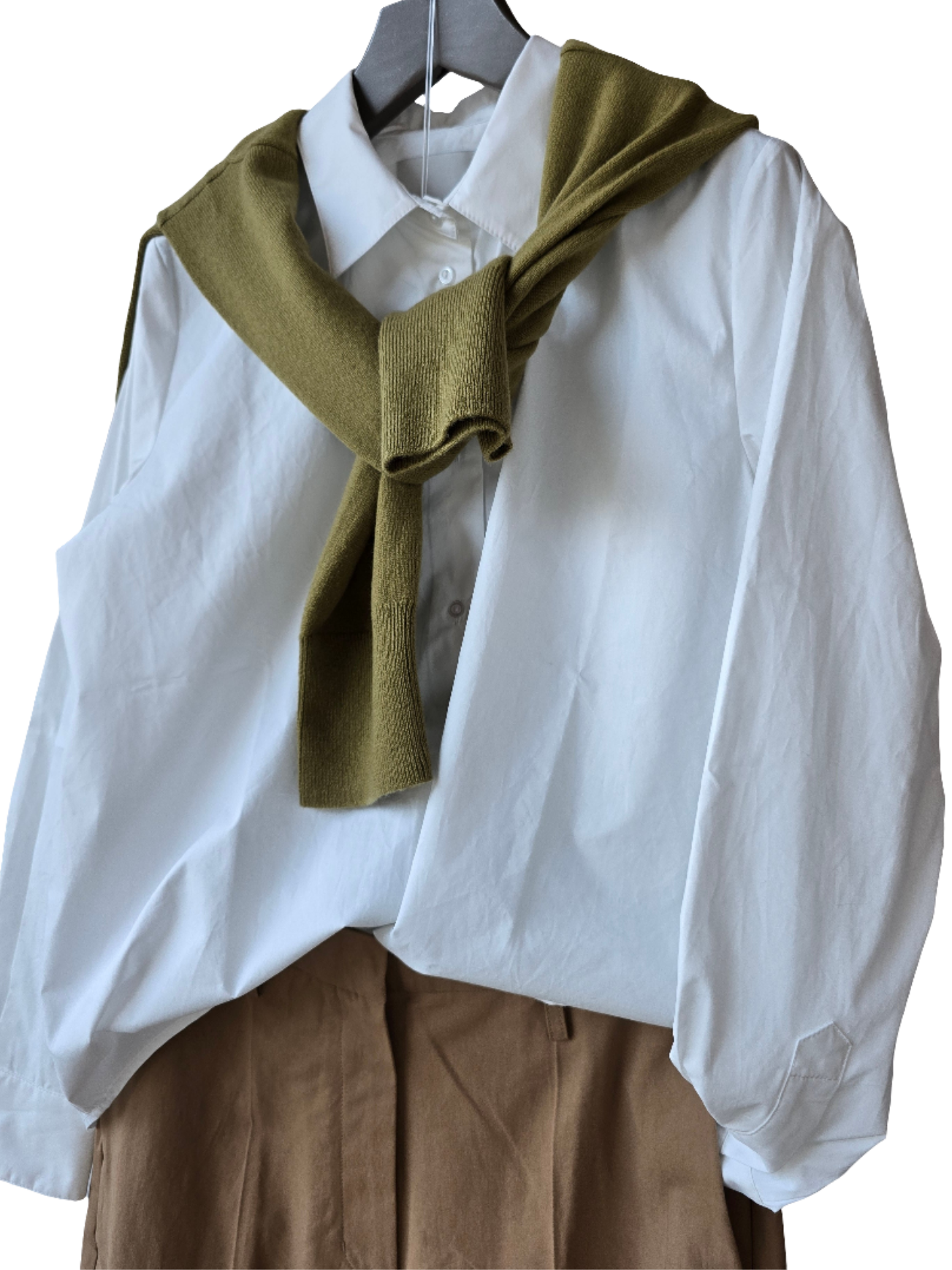 Herskind - Pantalone cropped kaki