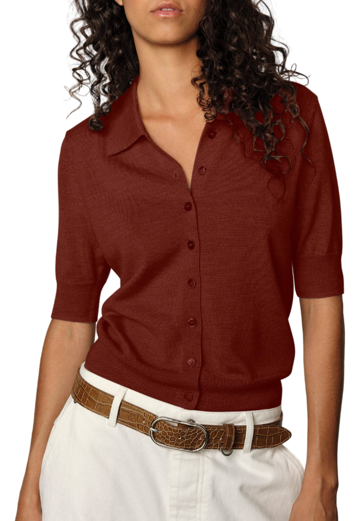 Herskind - Cardigan marrone "Kaspar"