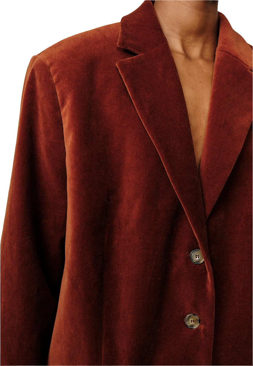 Herskind - Blazer albicocca bruciata oversize
