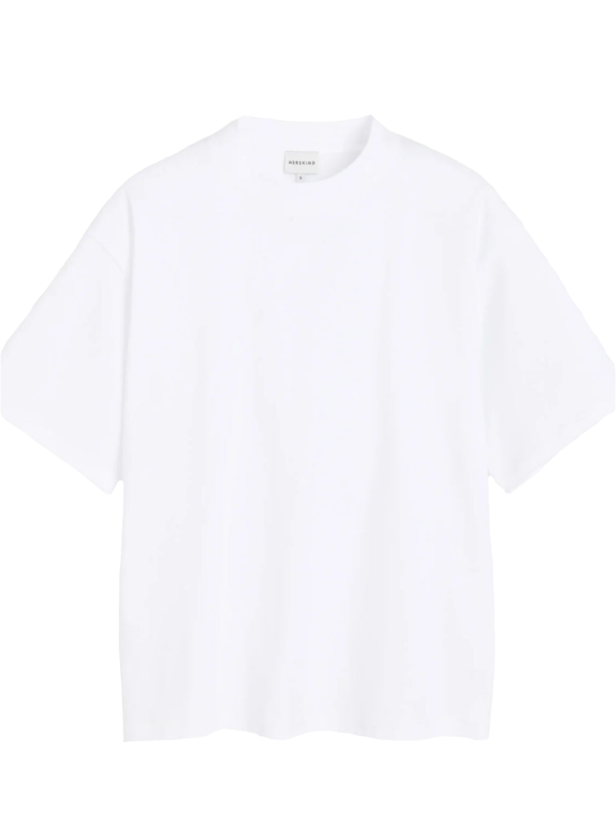 Herskind - T-shirt girocollo bianca