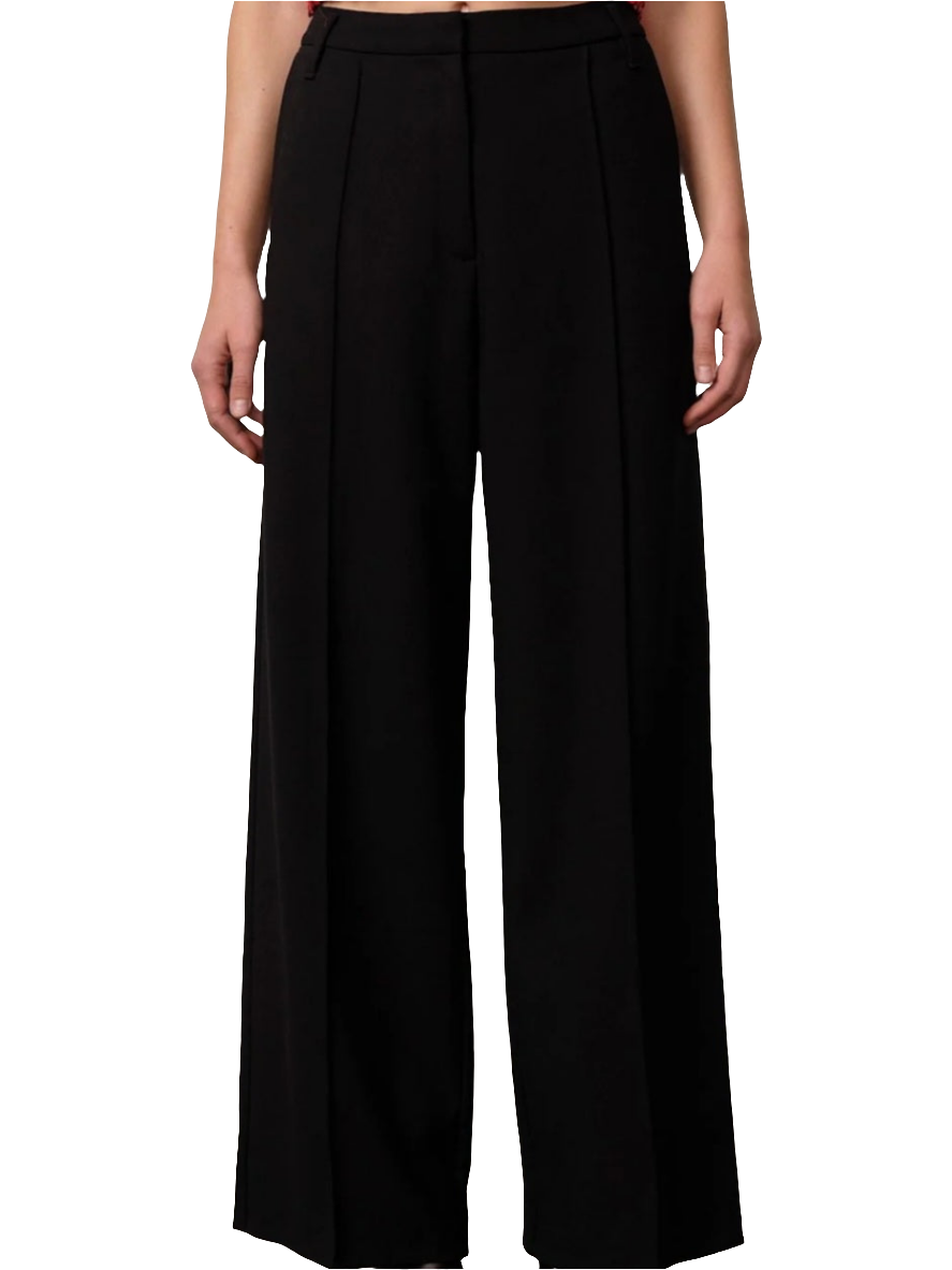Herskind - Pantalone nero con piega
