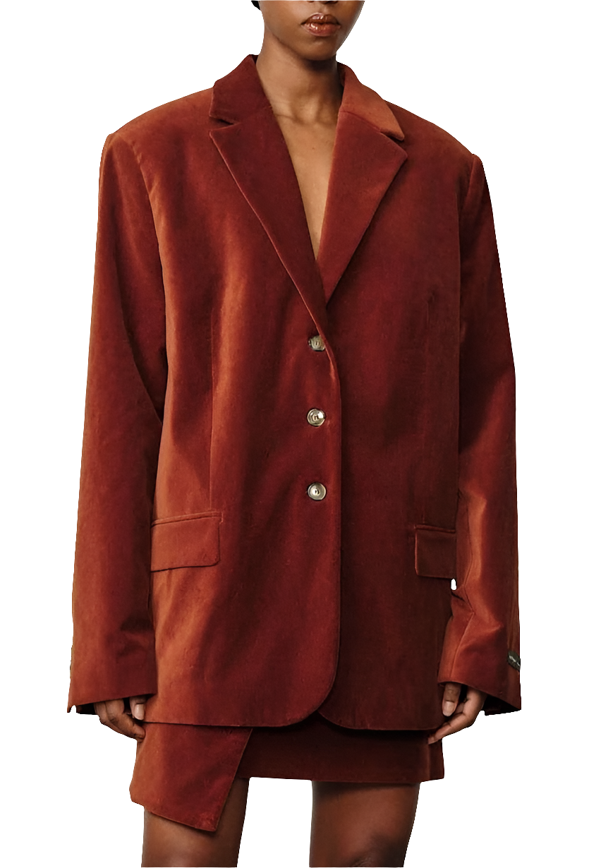 Herskind - Blazer albicocca bruciata oversize