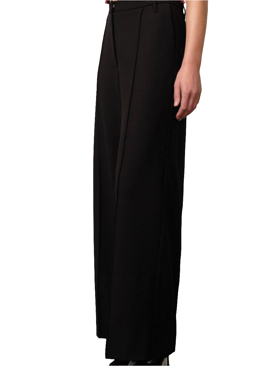Herskind - Pantalone nero con piega