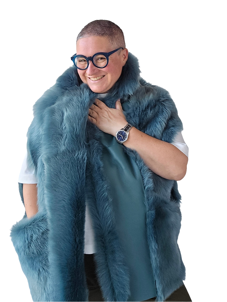 Blancha - Gilet shearling Toscana color lago
