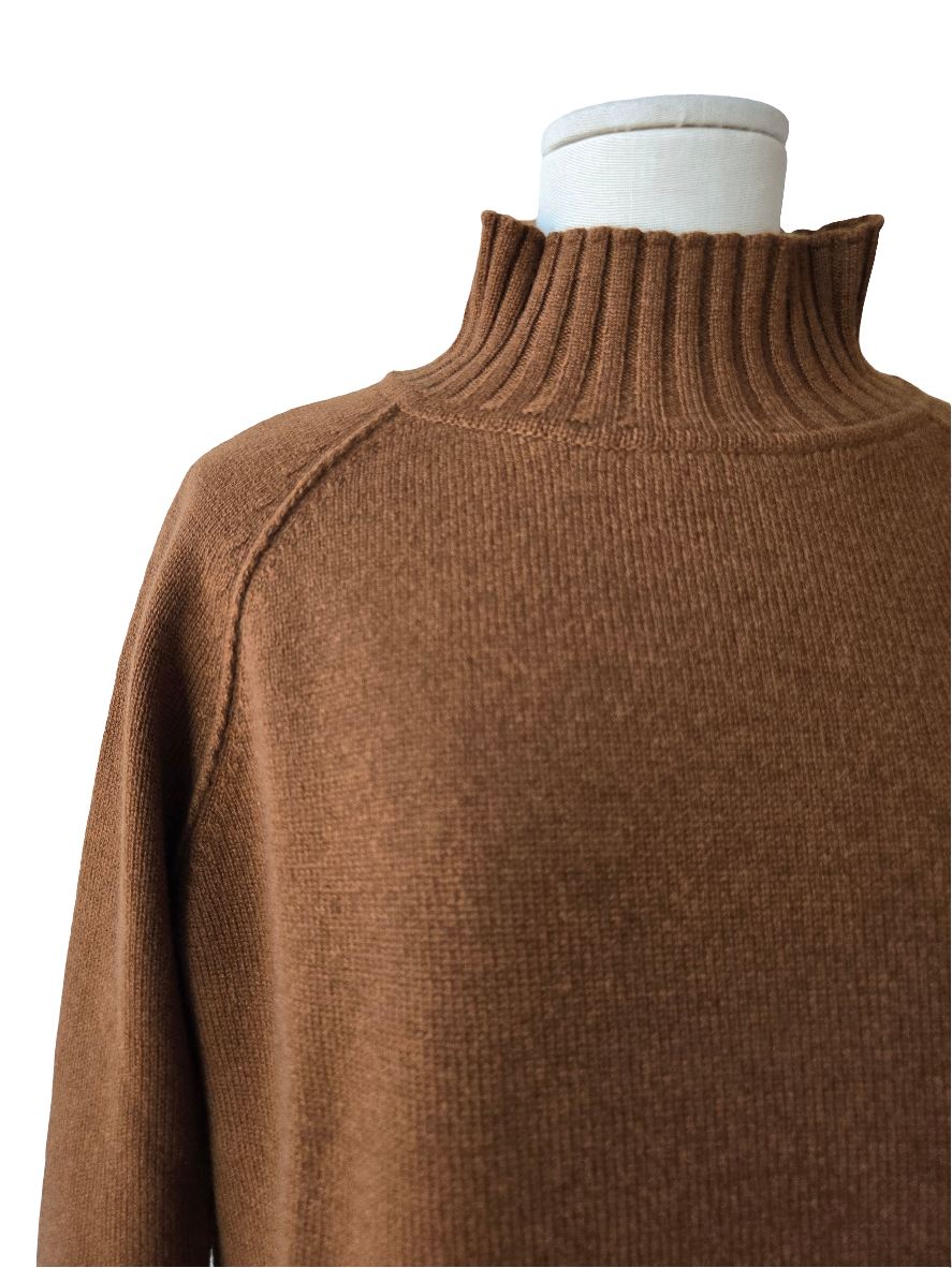 Maglia in cashmere collo alto cratere