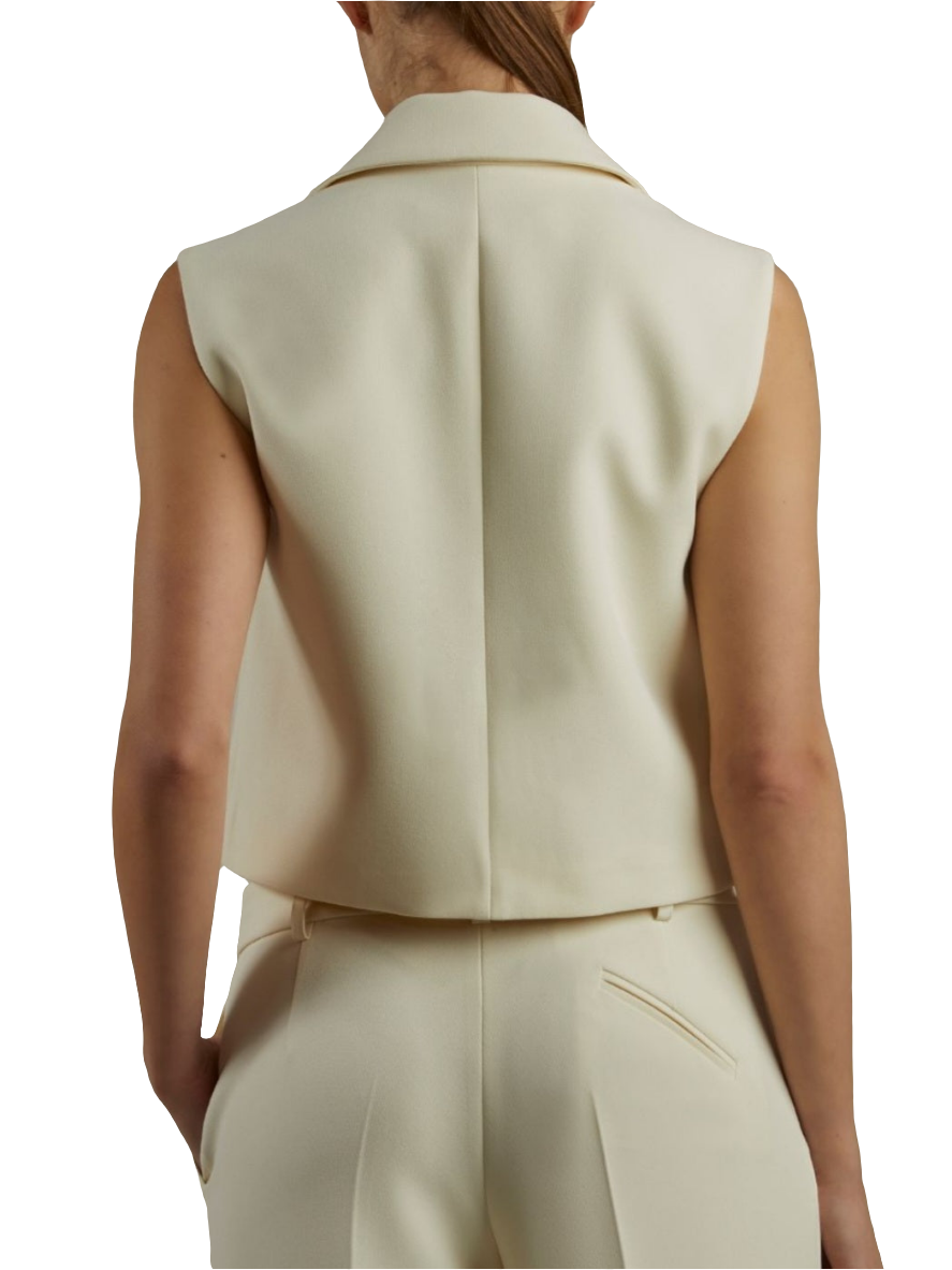 Federica Tosi - Gilet in cady latte