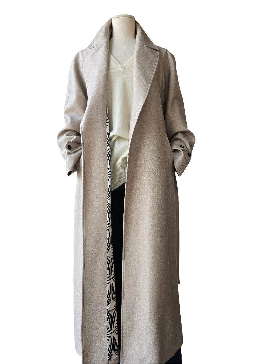 Canessa - Cappotto in cashmere  color neutro