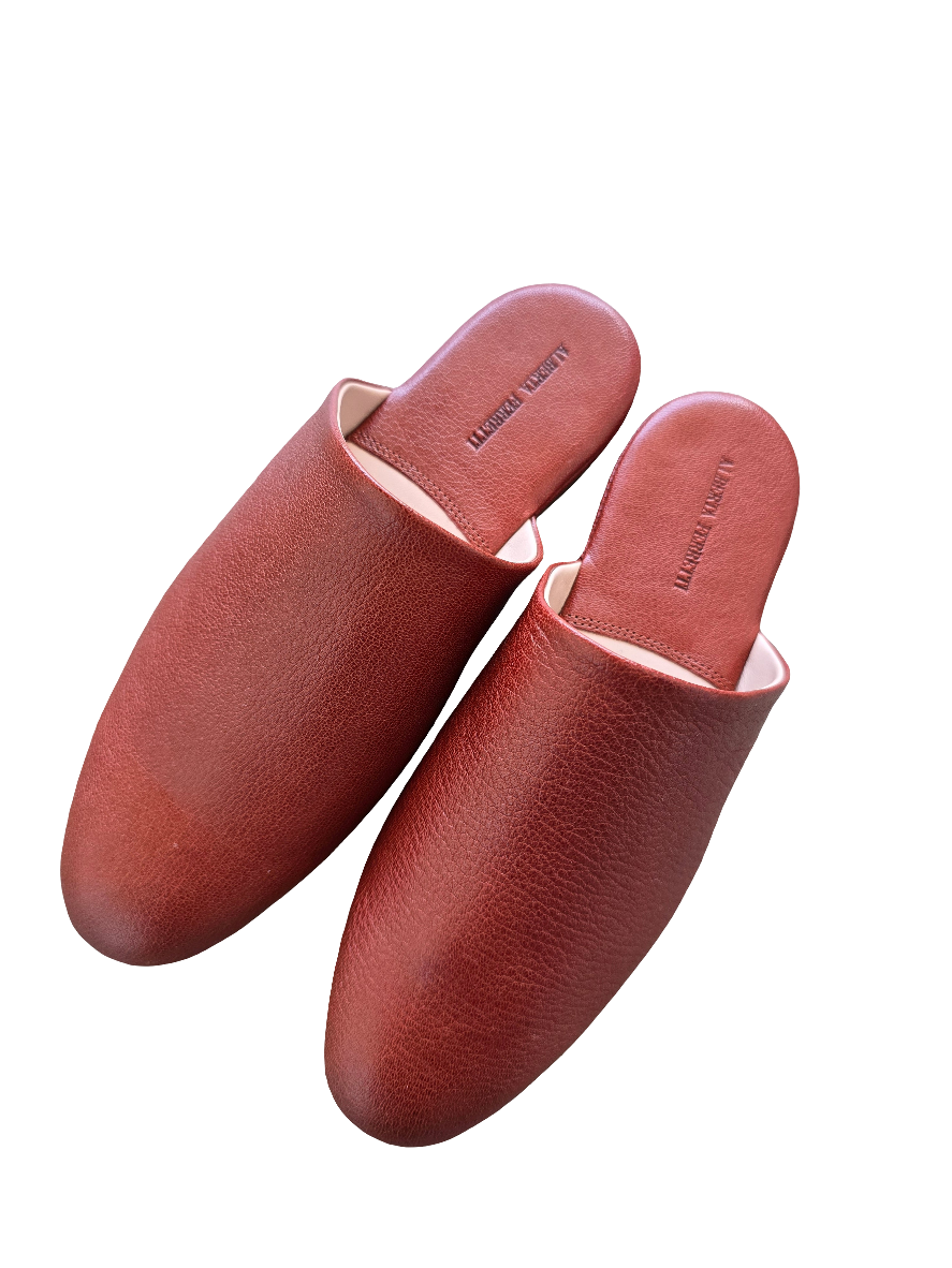 Alberta Ferretti - Sabot rosso pelle