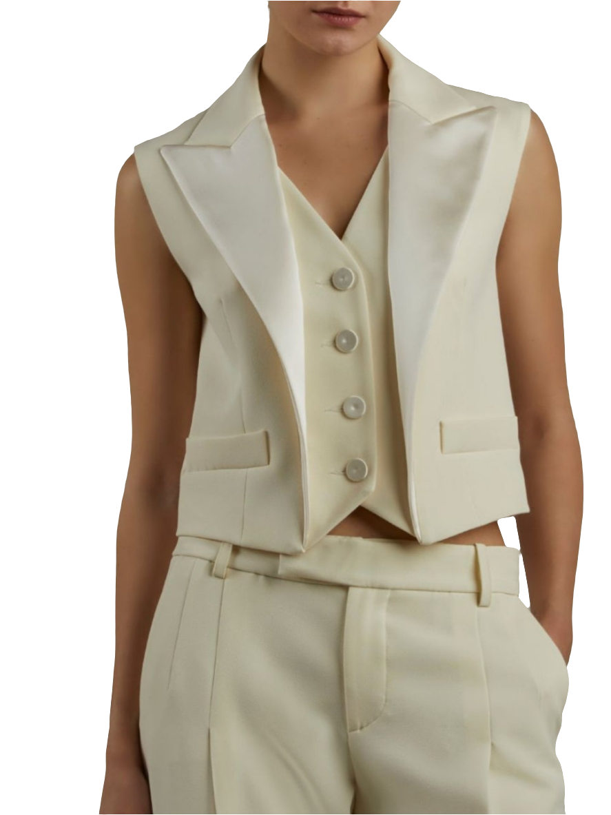 Federica Tosi - Gilet in cady latte