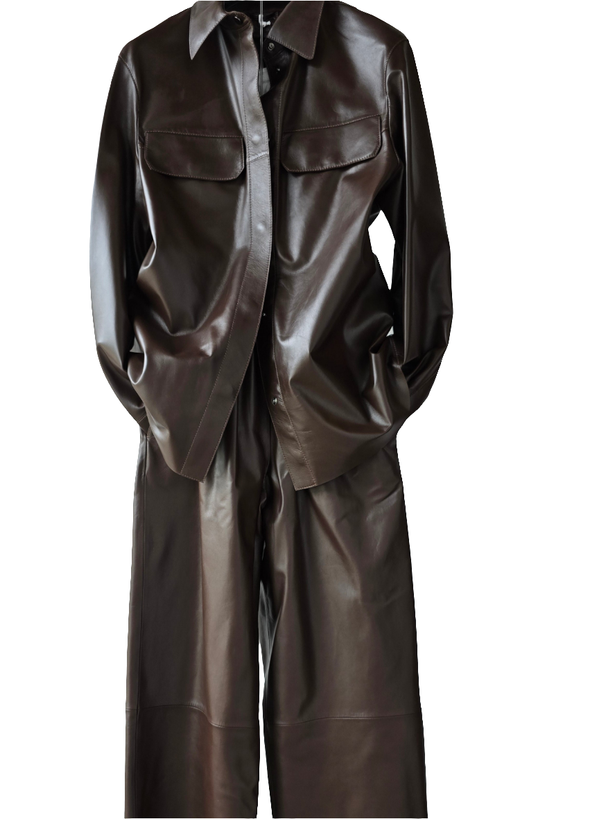 Desa 1972 -  Giacca camicia oversize dark coffee