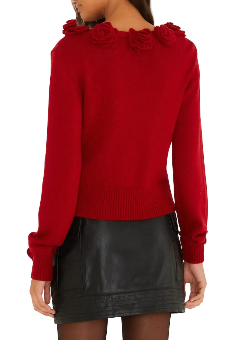Farm Rio - Cardigan rosso 3D rosa