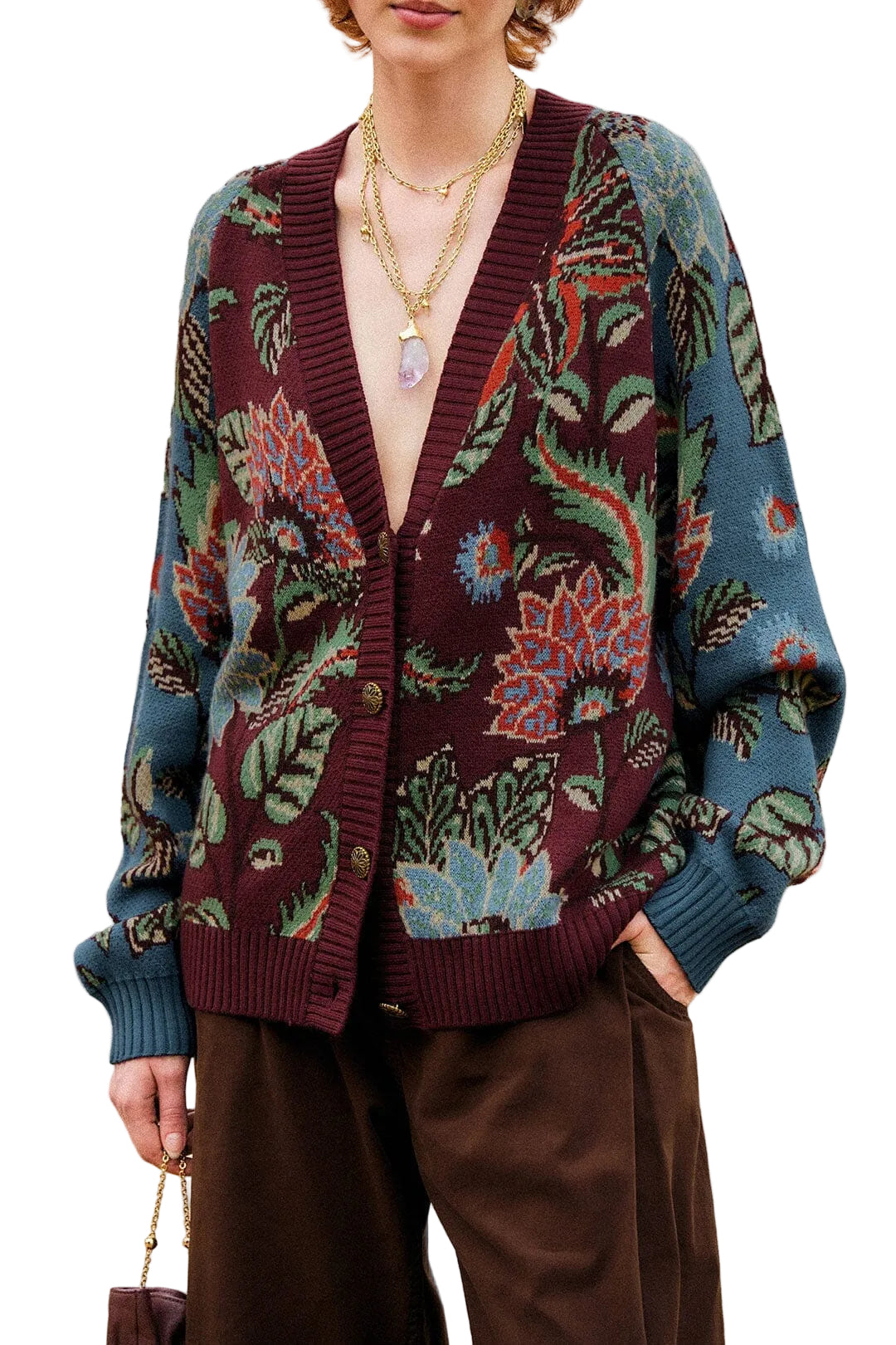 Farm Rio - Cardigan floral mixed Delphi