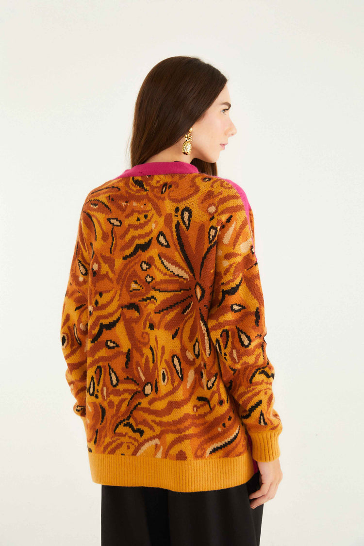 Farm Rio - Cardigan maniche bold tiger