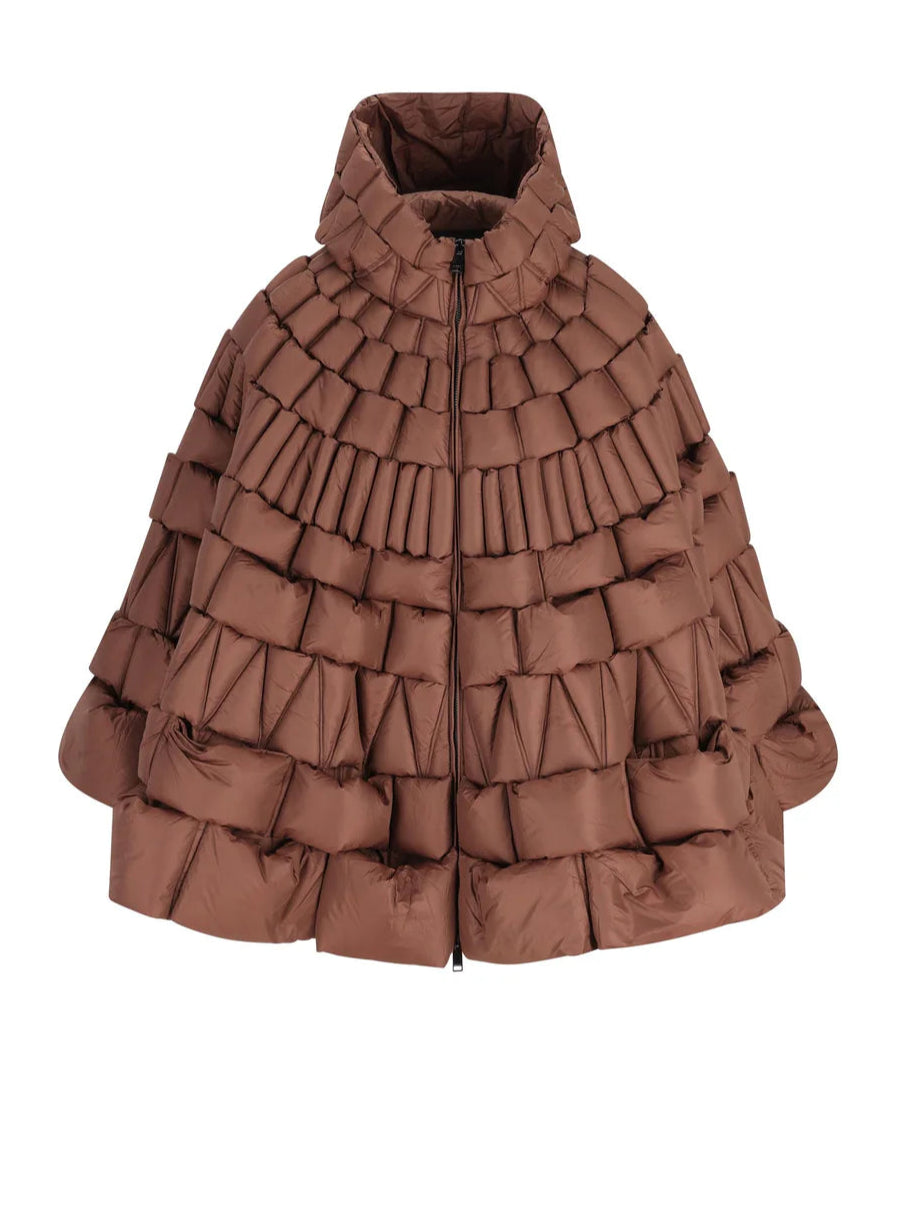 Raxxy - Piumino cioccolato oversize