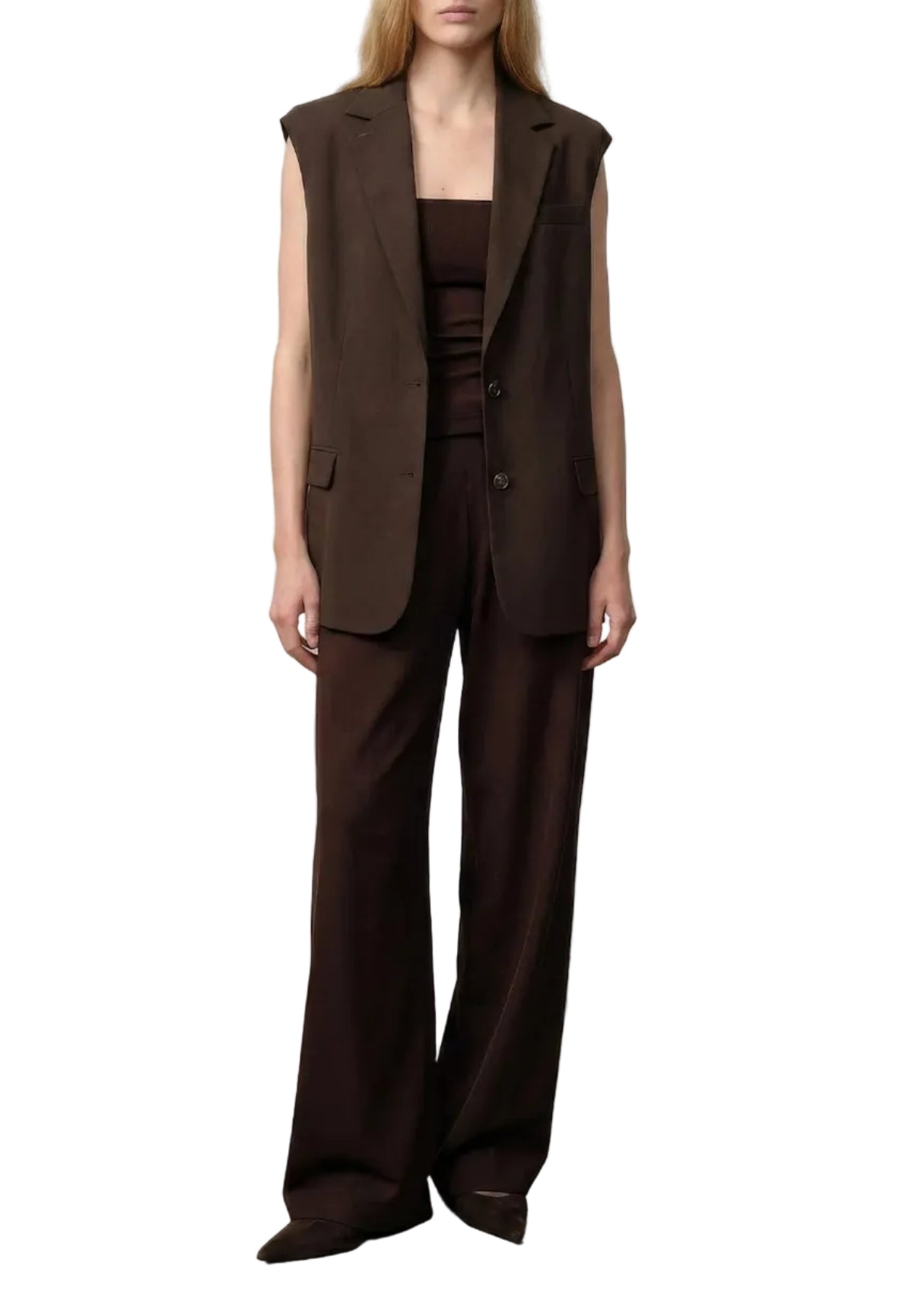 Herskind - Pantalone coffee brown "Ivano"