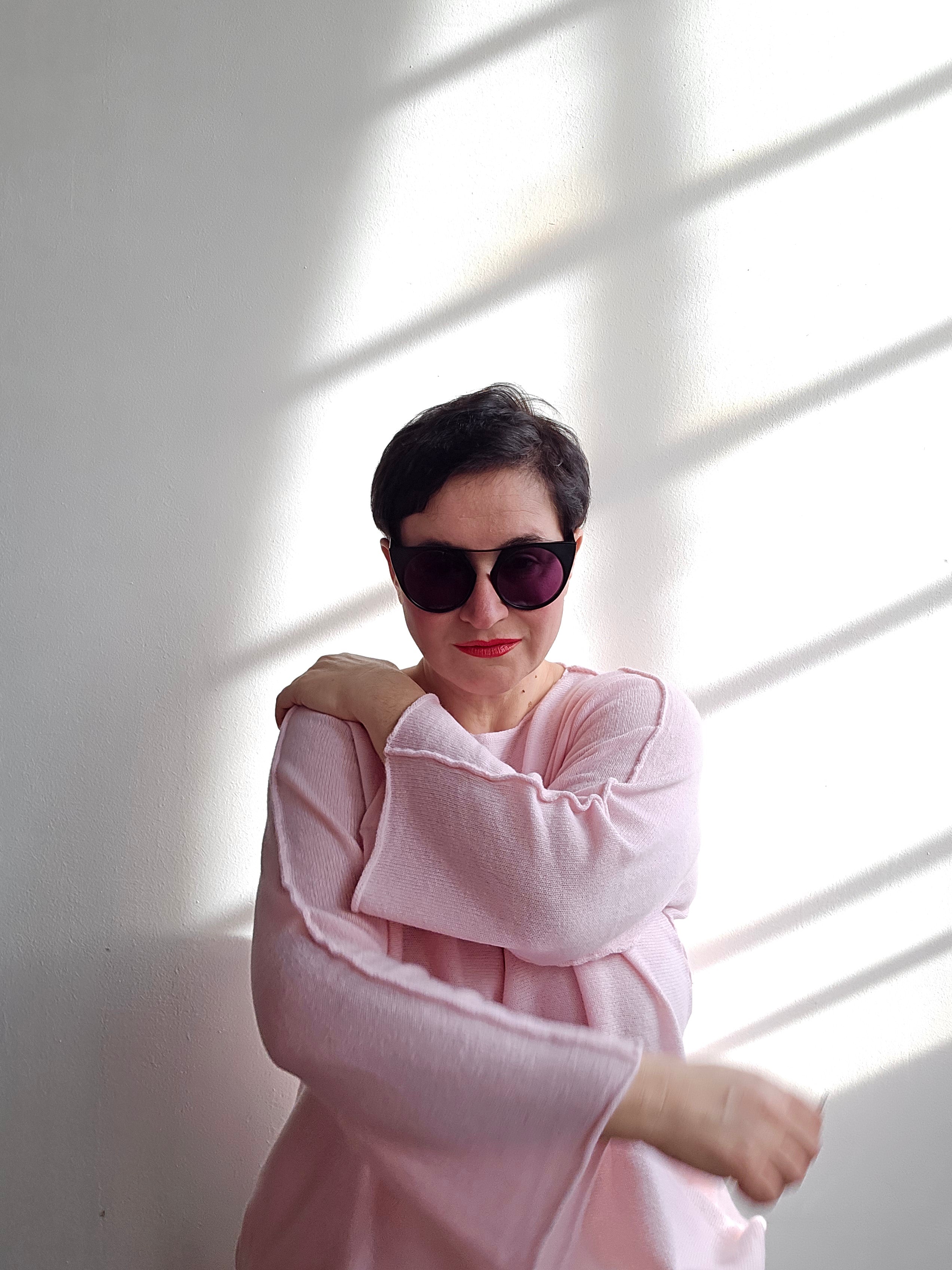 Be You - Maglia scollo rotondo glossy rose