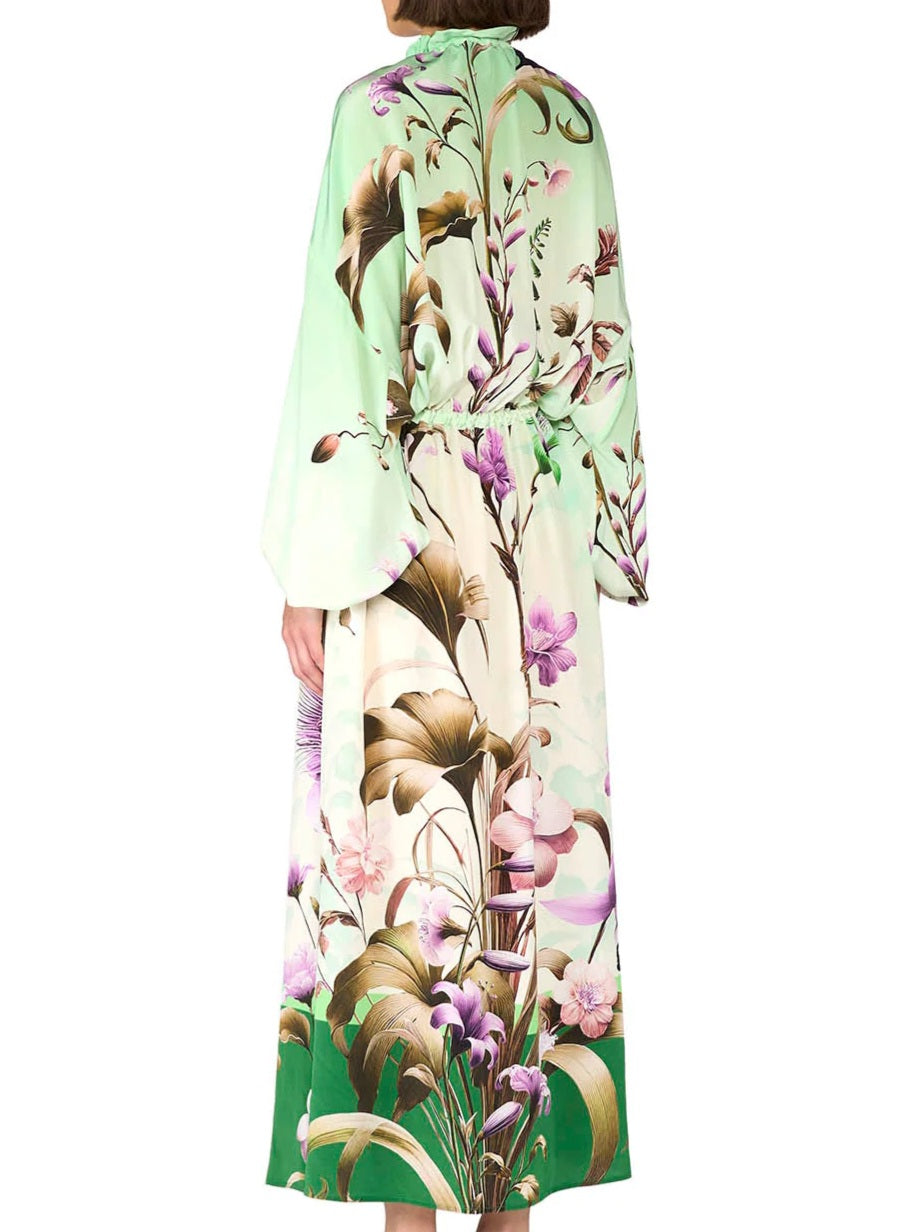 F.R.S. - Chemisier crepe de chine verde