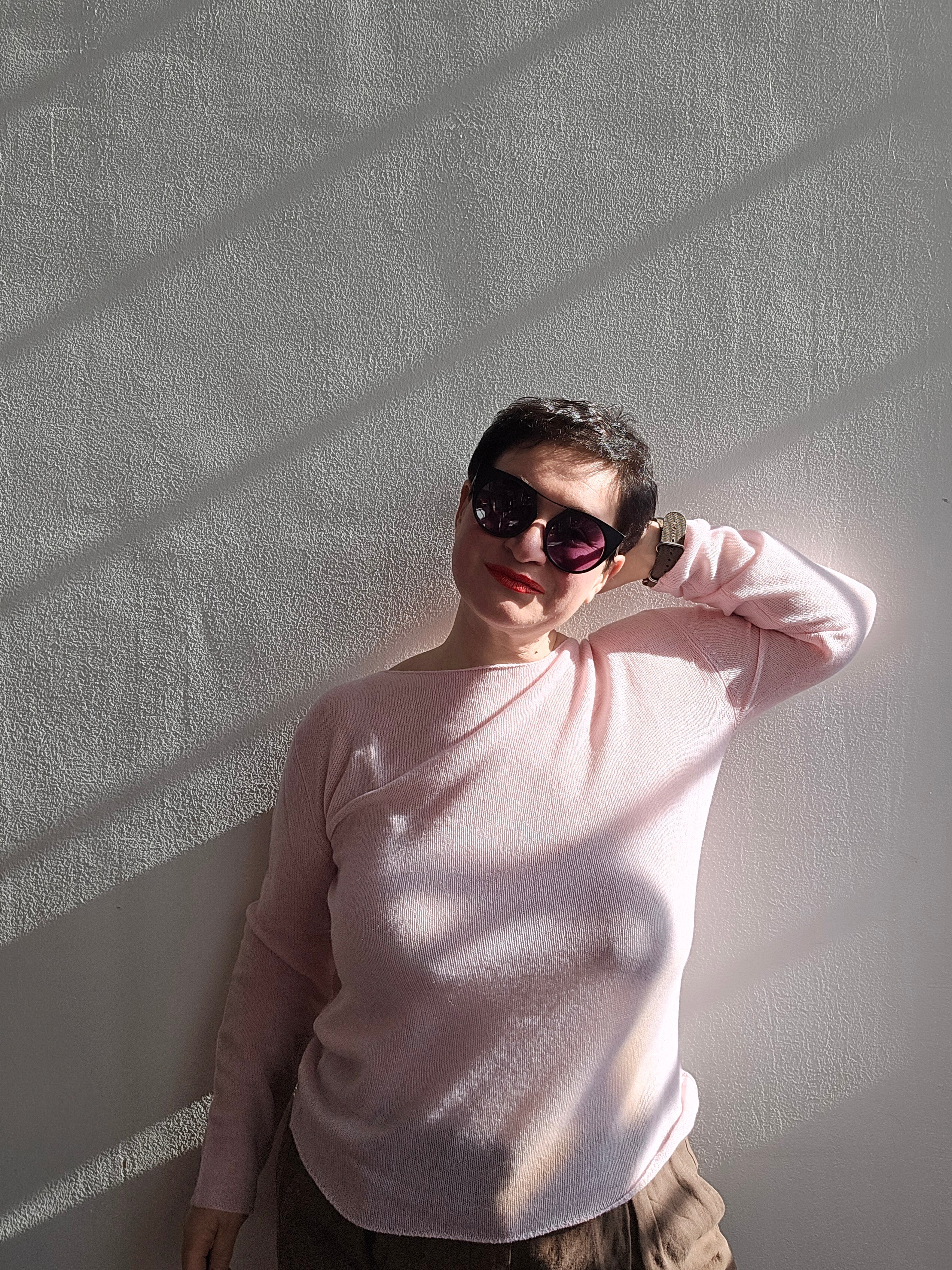 Be You - Maglia scollo ballerina glossy rose