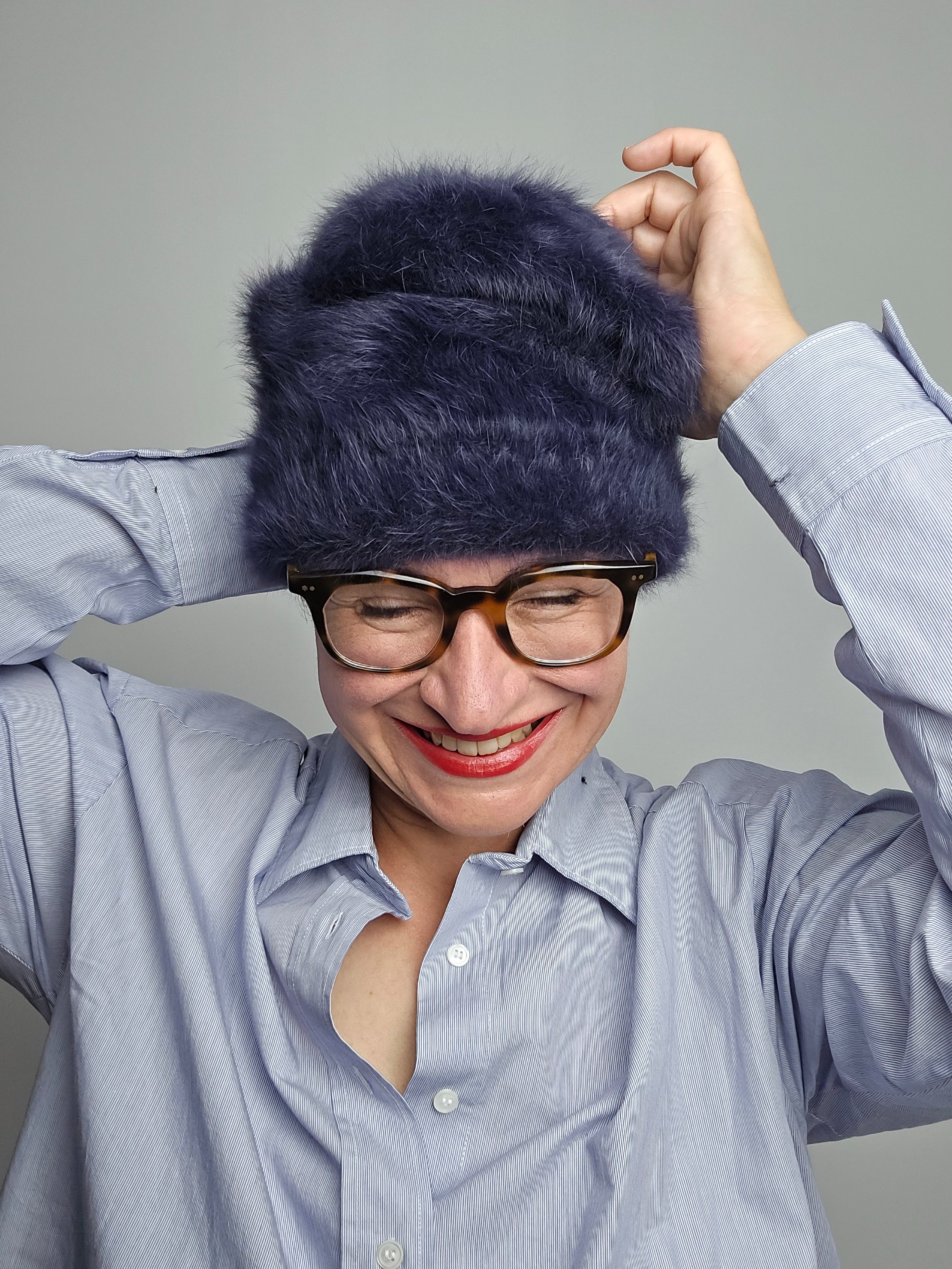 Yesey - Cappello "Laces" blu notte