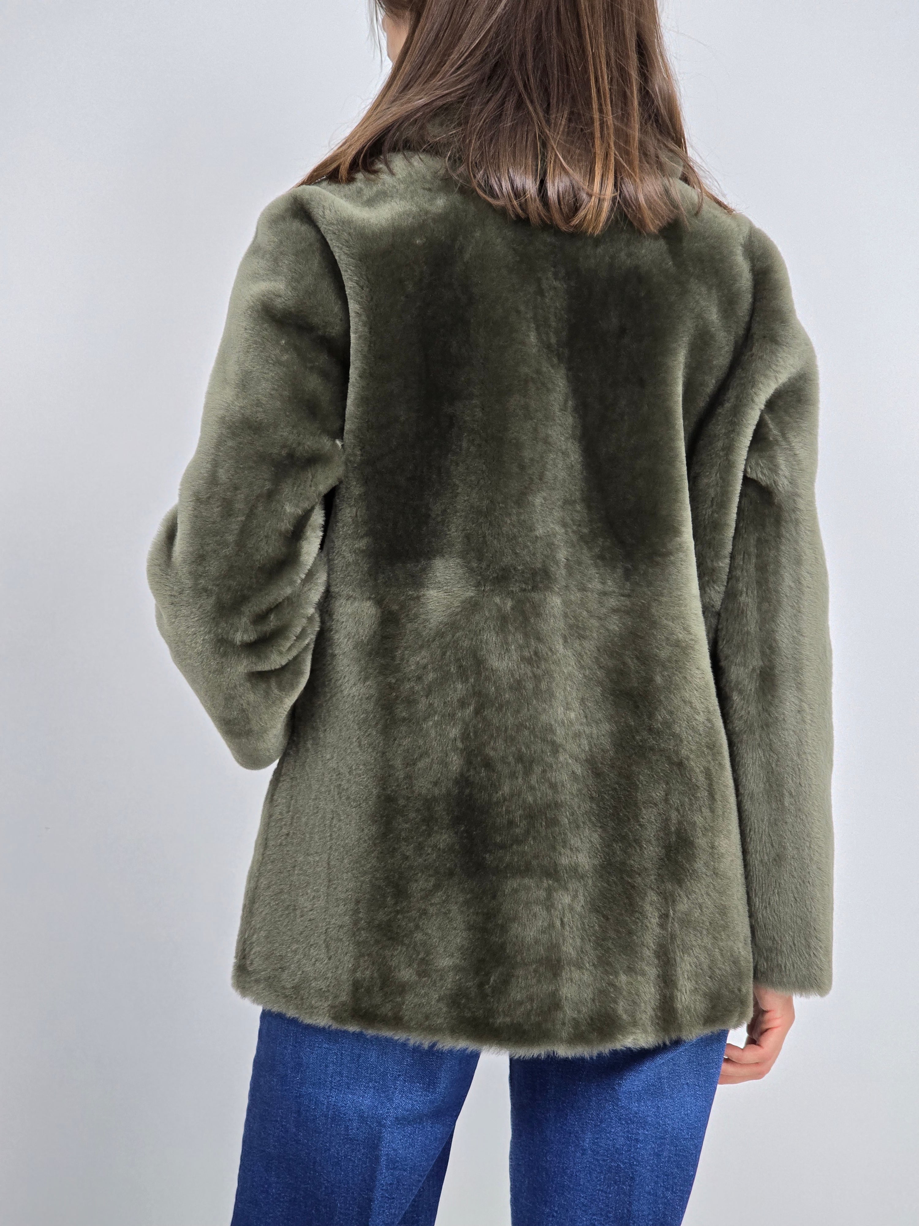 Blancha - Giacca shearling militare