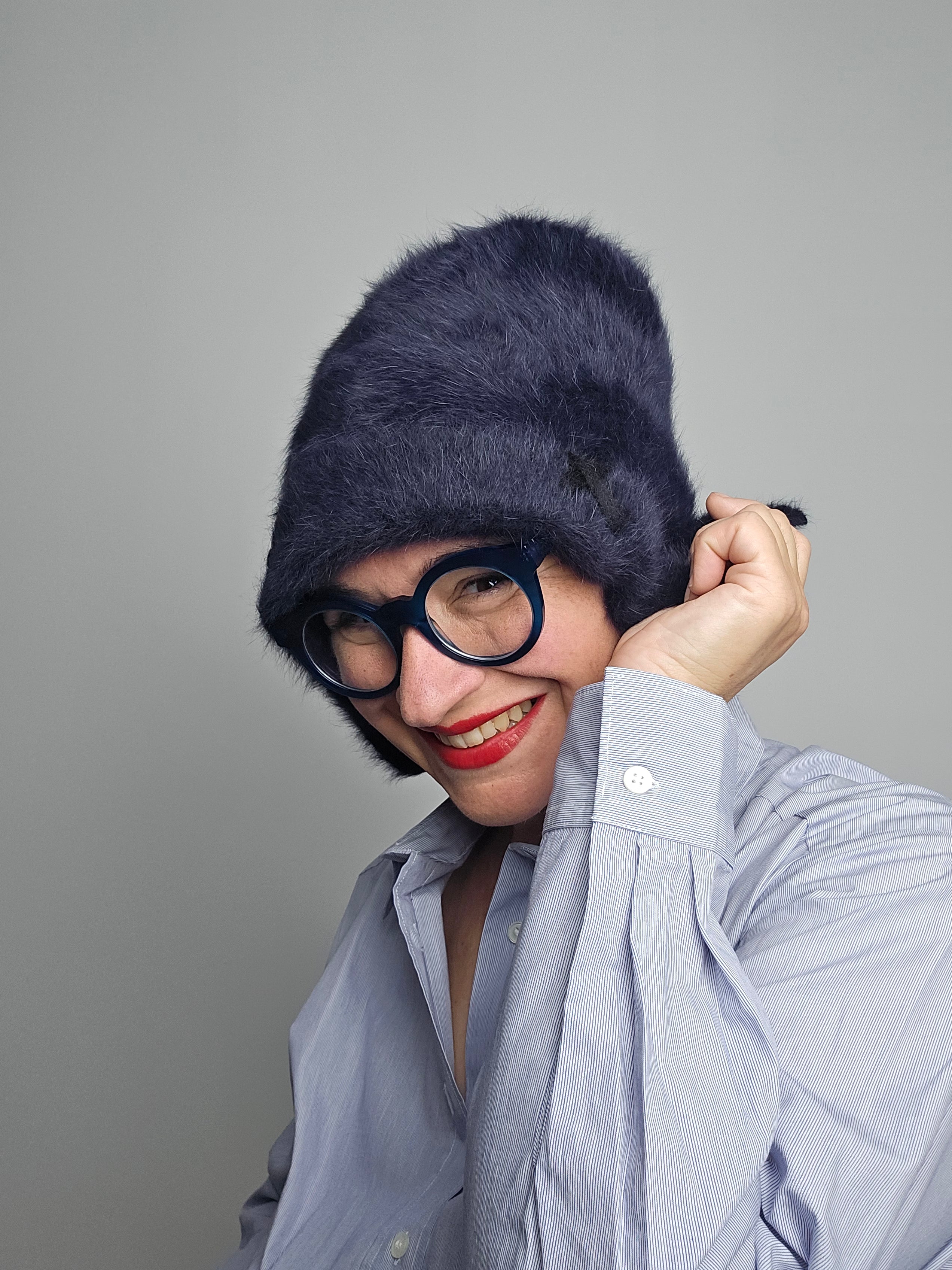 Yesey - Cappello "Hoody" blu notte