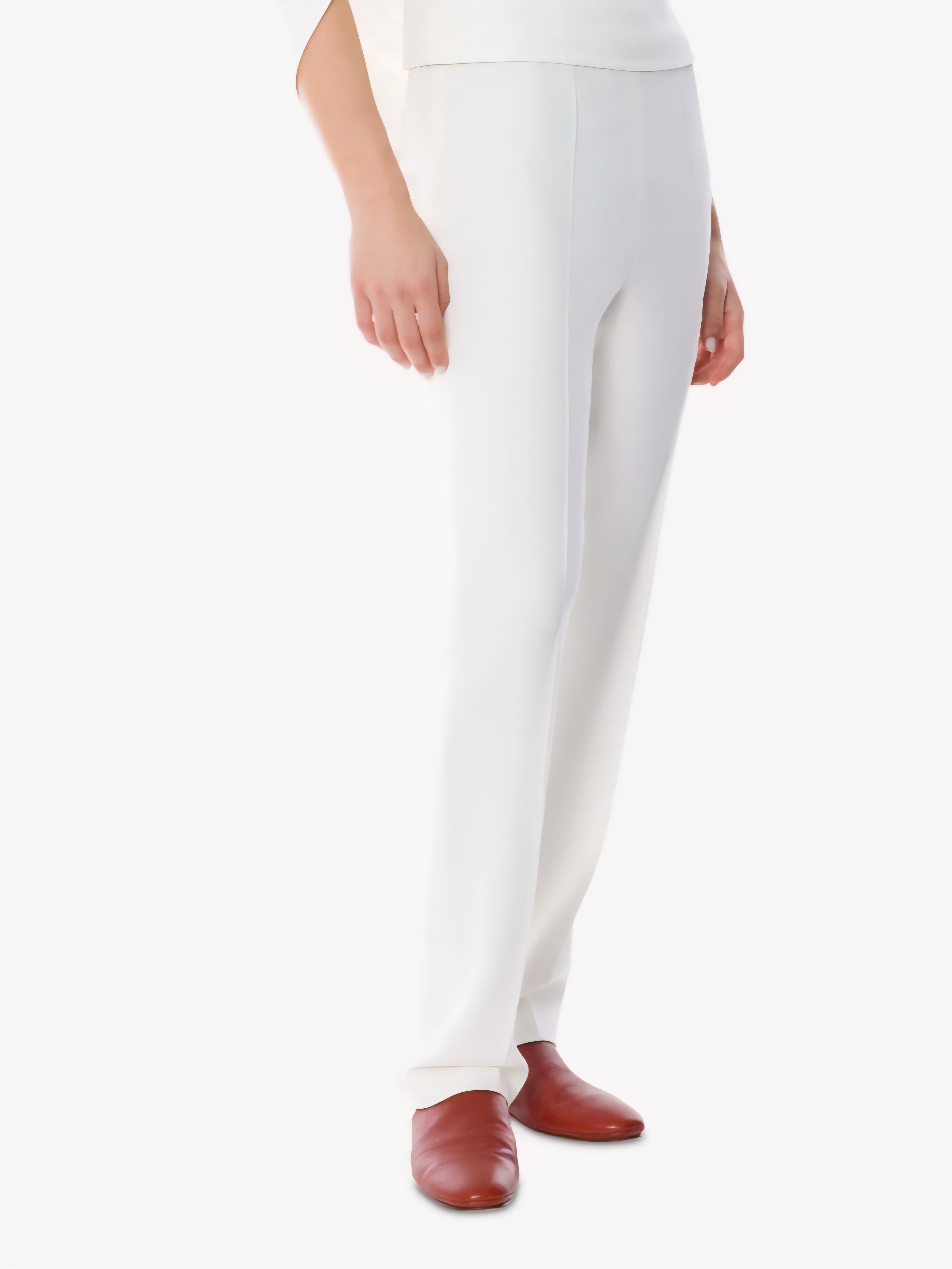 Alberta Ferretti - Pantalone bianco cady